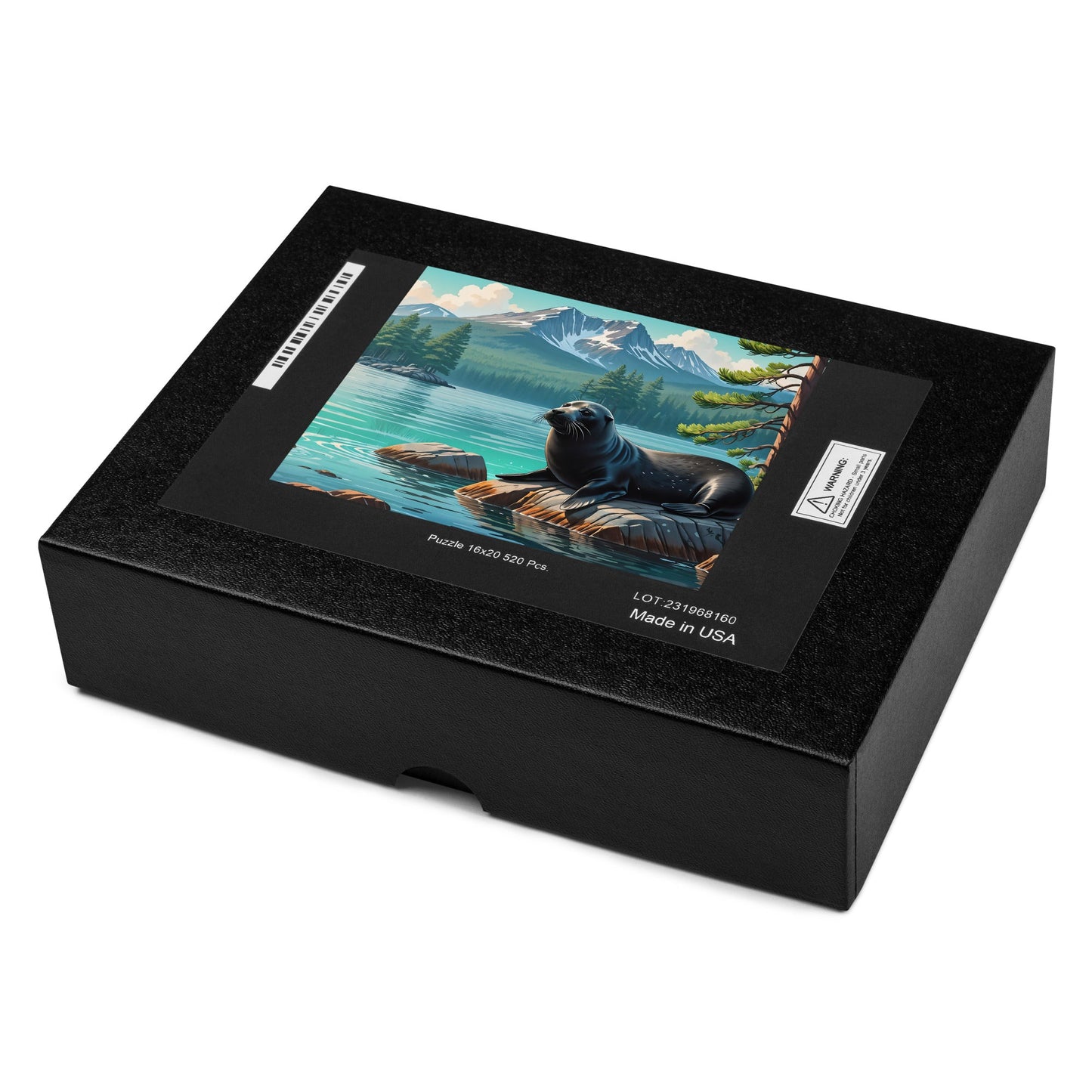Black Seal On Rock Jigsaw Puzzle - Puzzle - Discovery Co.