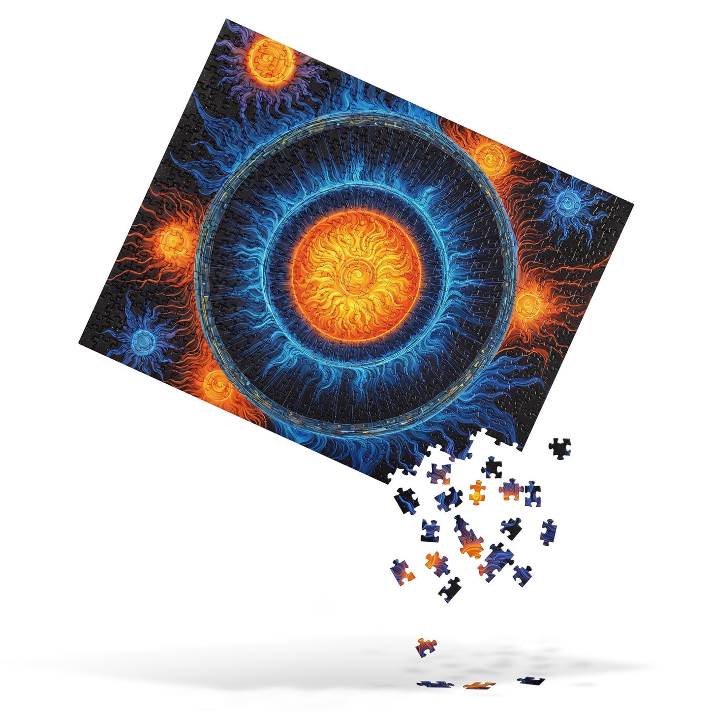Blue And Orange Sun Jigsaw Puzzle - Puzzle - Discovery Co.