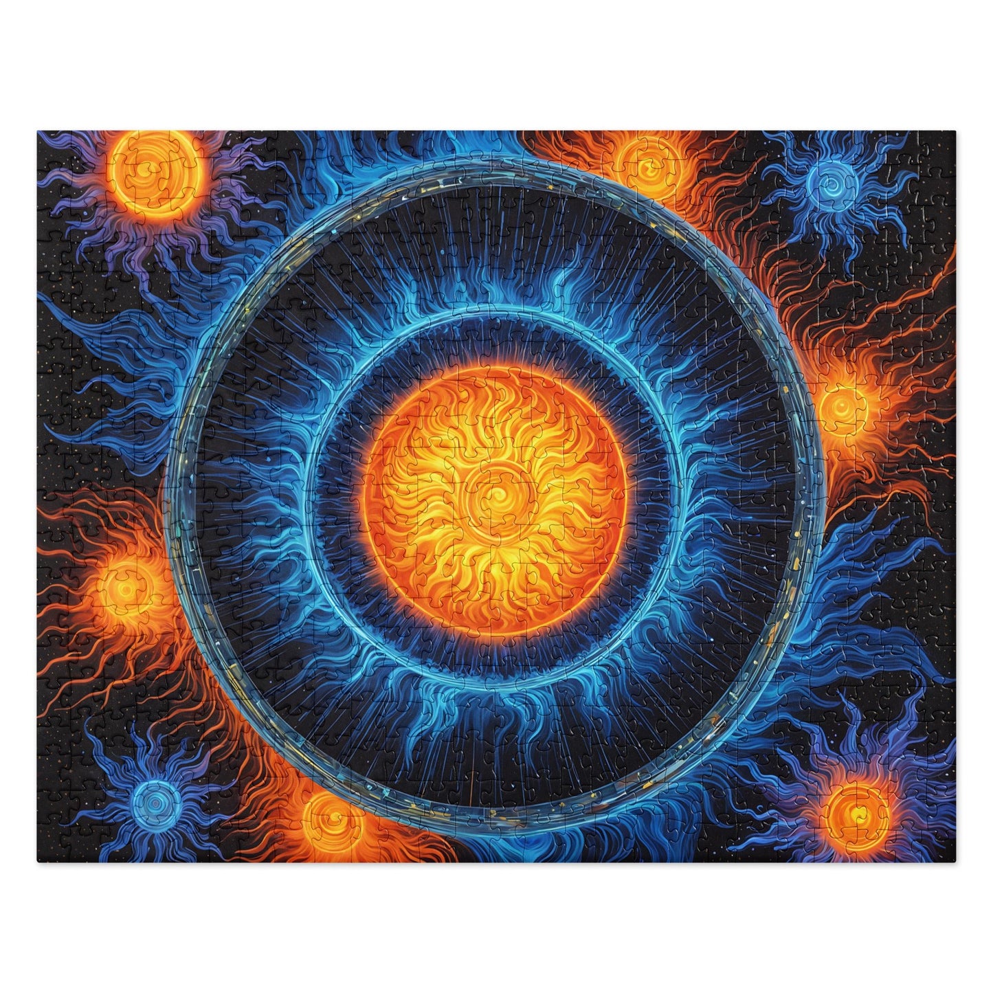 Blue And Orange Sun Jigsaw Puzzle - Puzzle - Discovery Co.