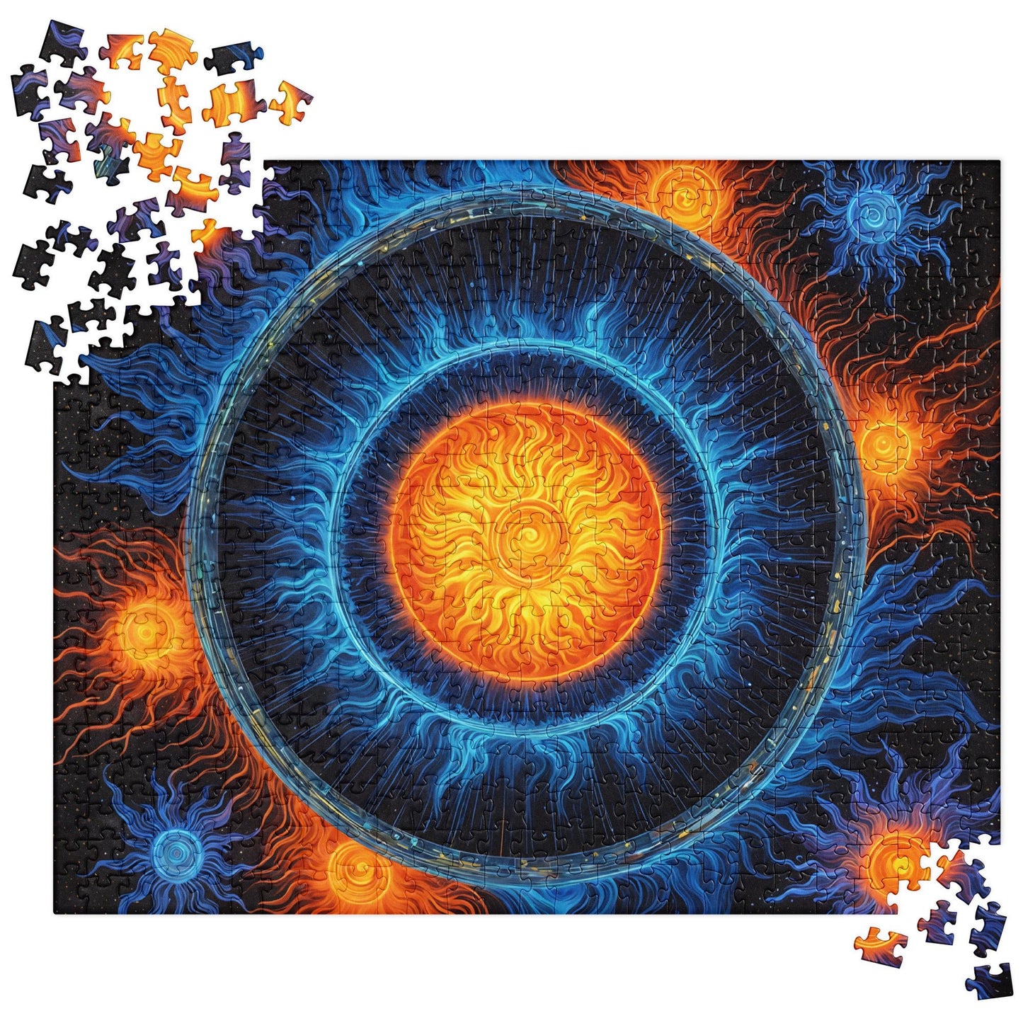 Blue And Orange Sun Jigsaw Puzzle - Puzzle - Discovery Co.