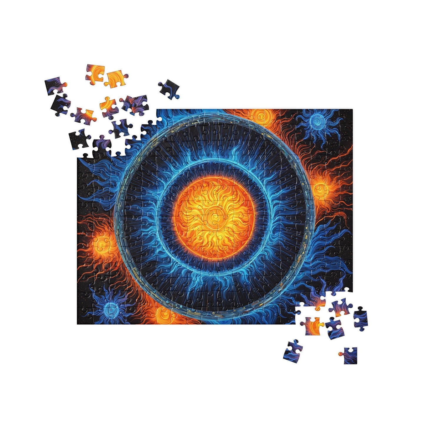 Blue And Orange Sun Jigsaw Puzzle - Puzzle - Discovery Co.