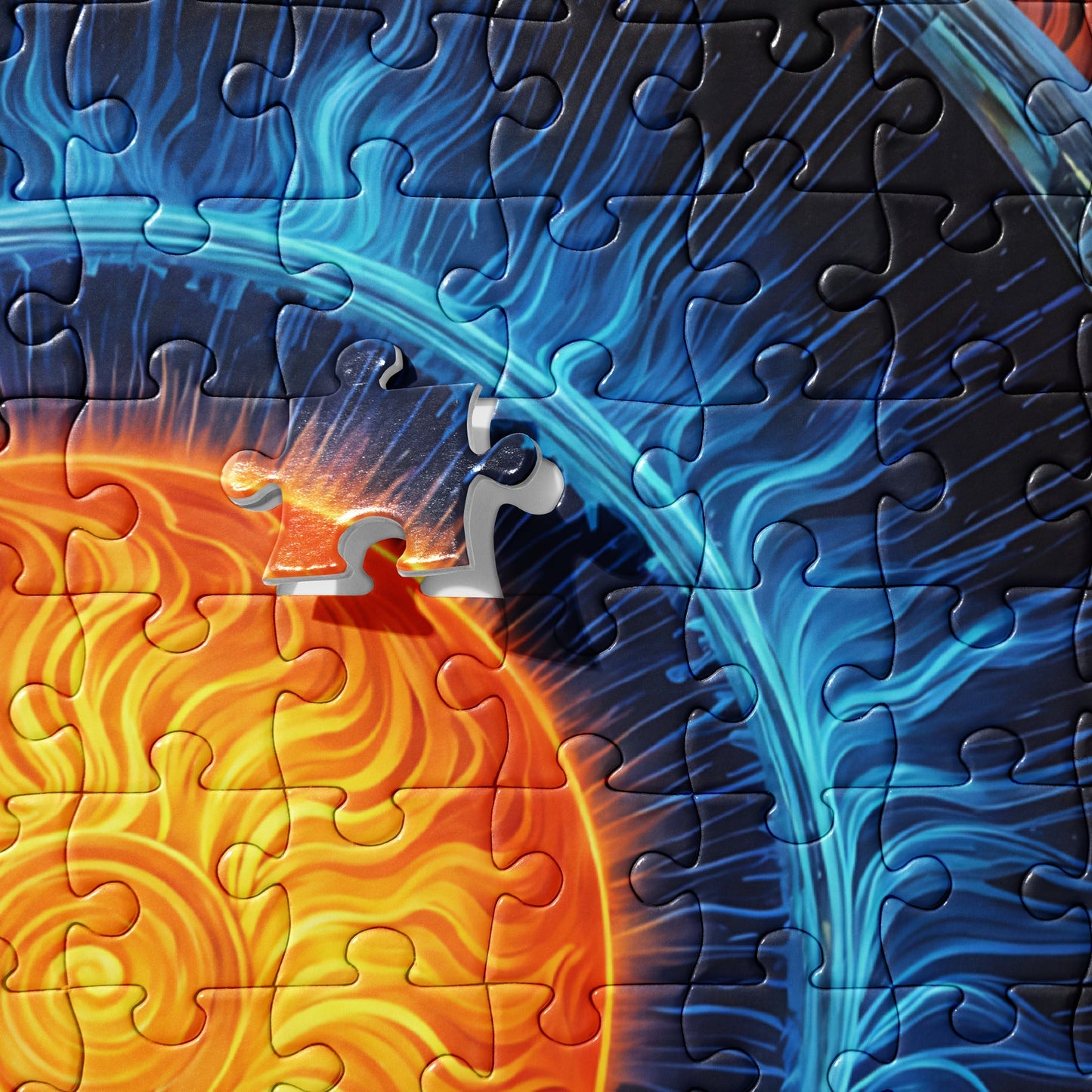Blue And Orange Sun Jigsaw Puzzle - Puzzle - Discovery Co.