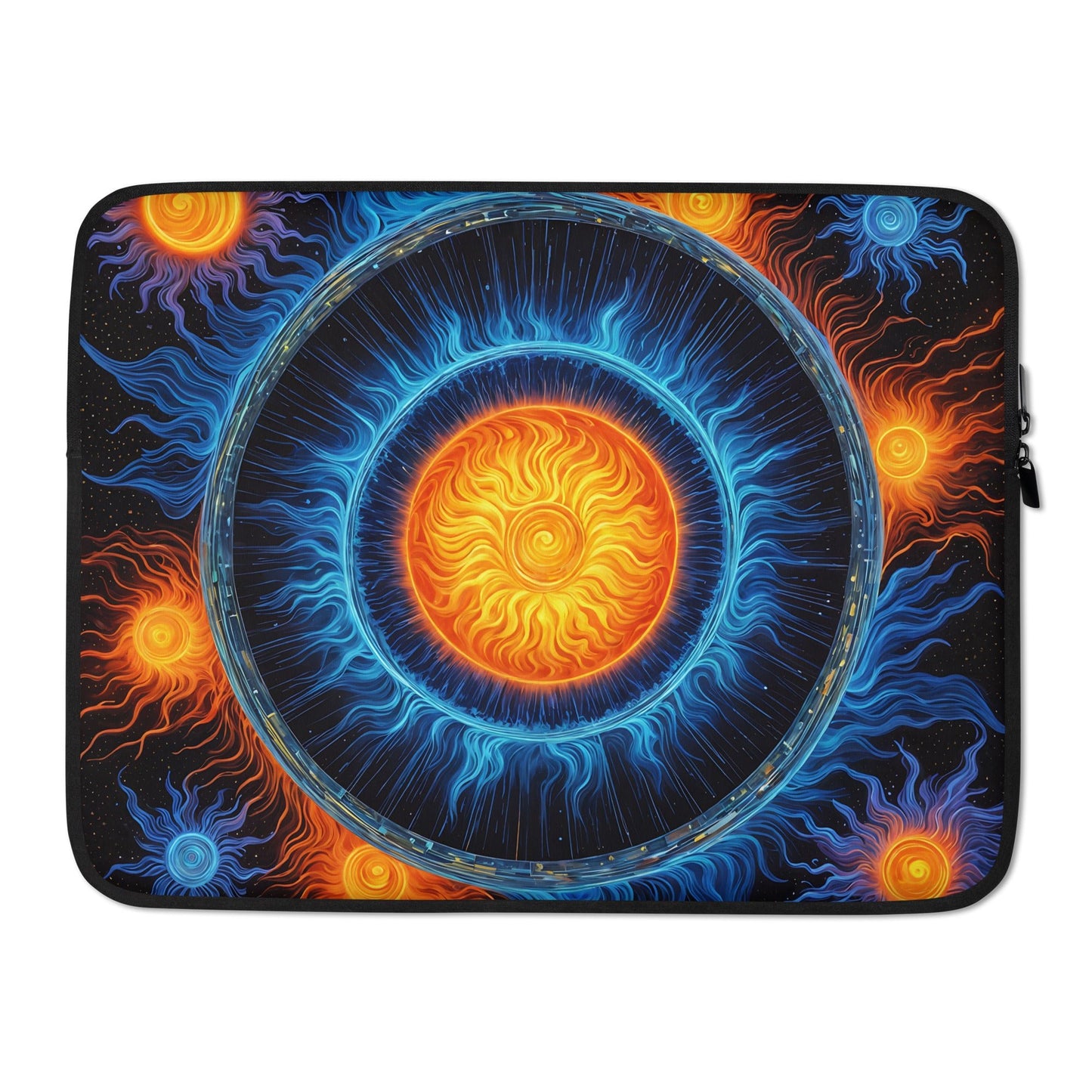 Blue And Orange Suns Laptop Sleeve - Laptop Cases - Discovery Co.