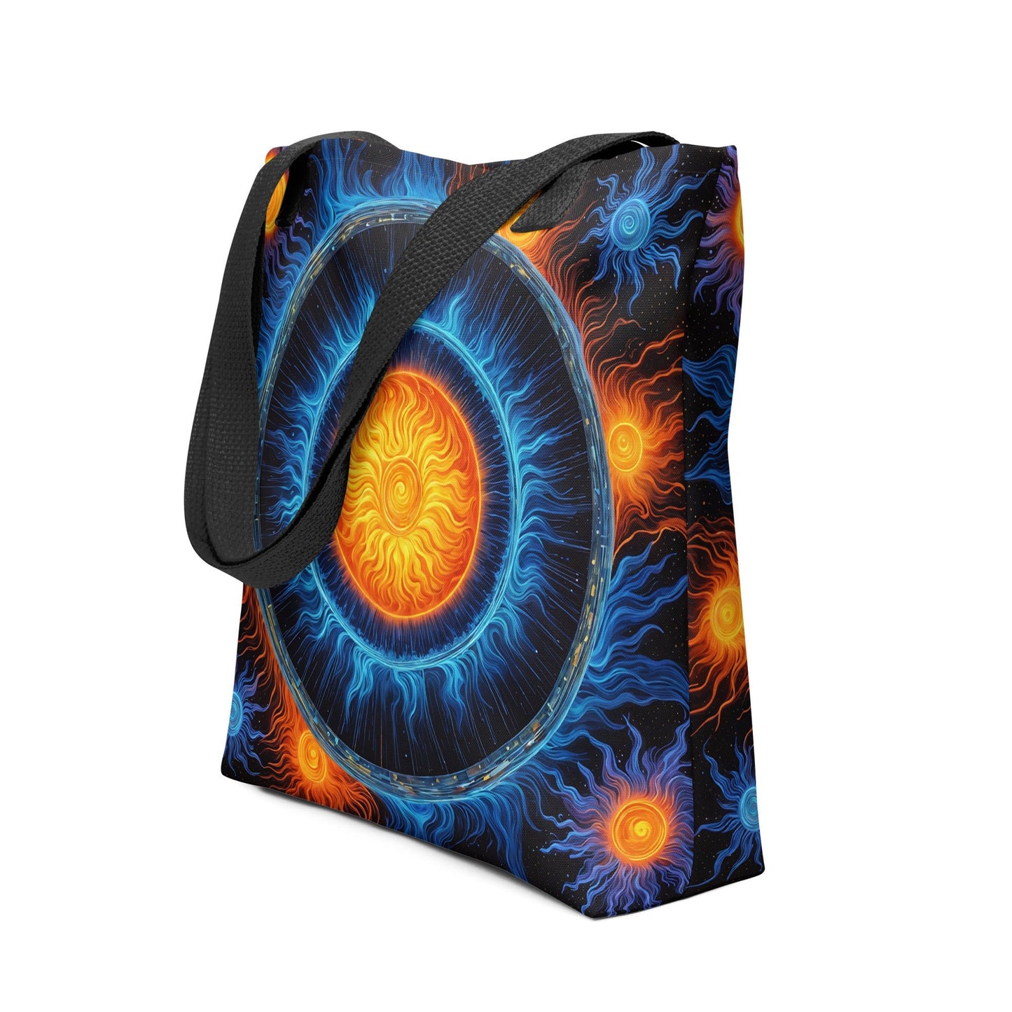 Blue And Orange Suns Tote Bag - Tote Bags - Discovery Co.