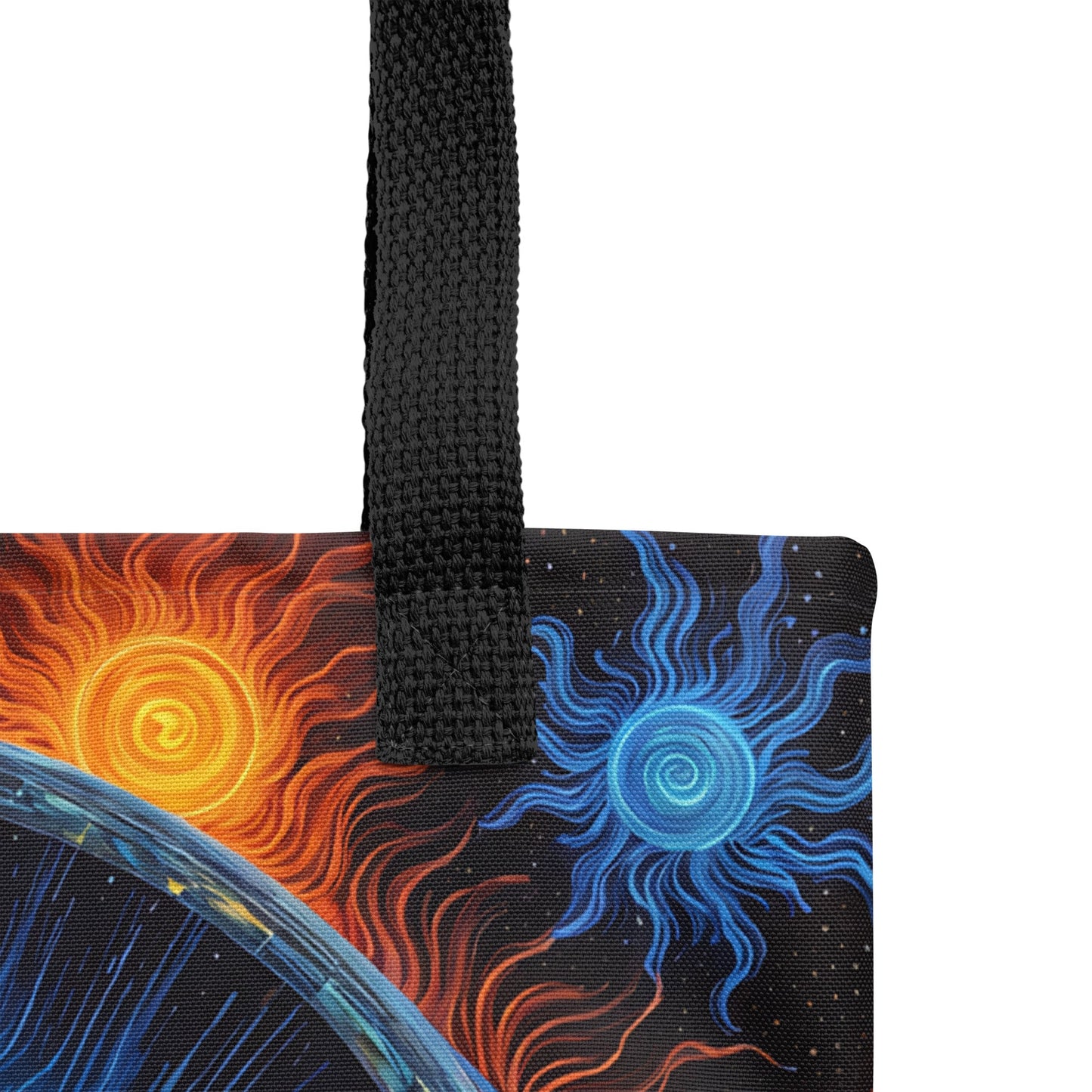 Blue And Orange Suns Tote Bag - Tote Bags - Discovery Co.