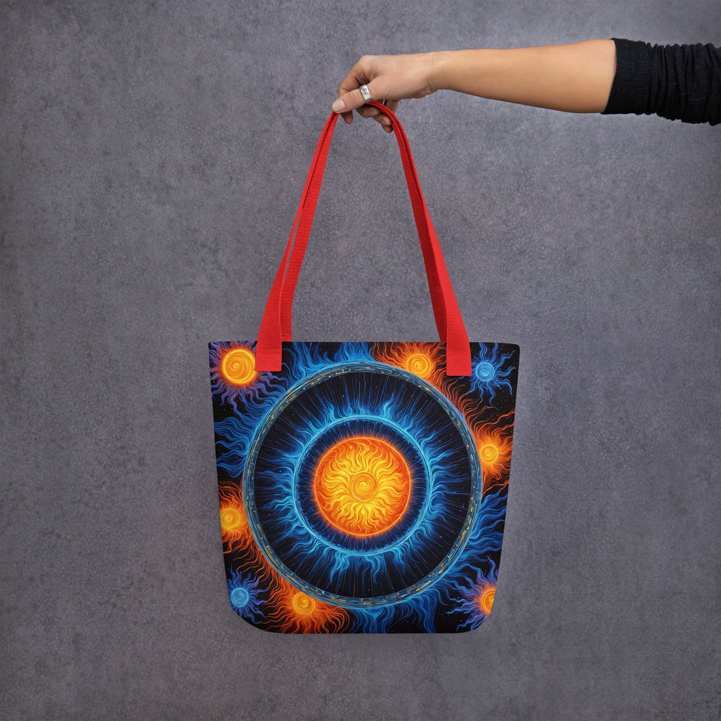 Blue And Orange Suns Tote Bag - Tote Bags - Discovery Co.