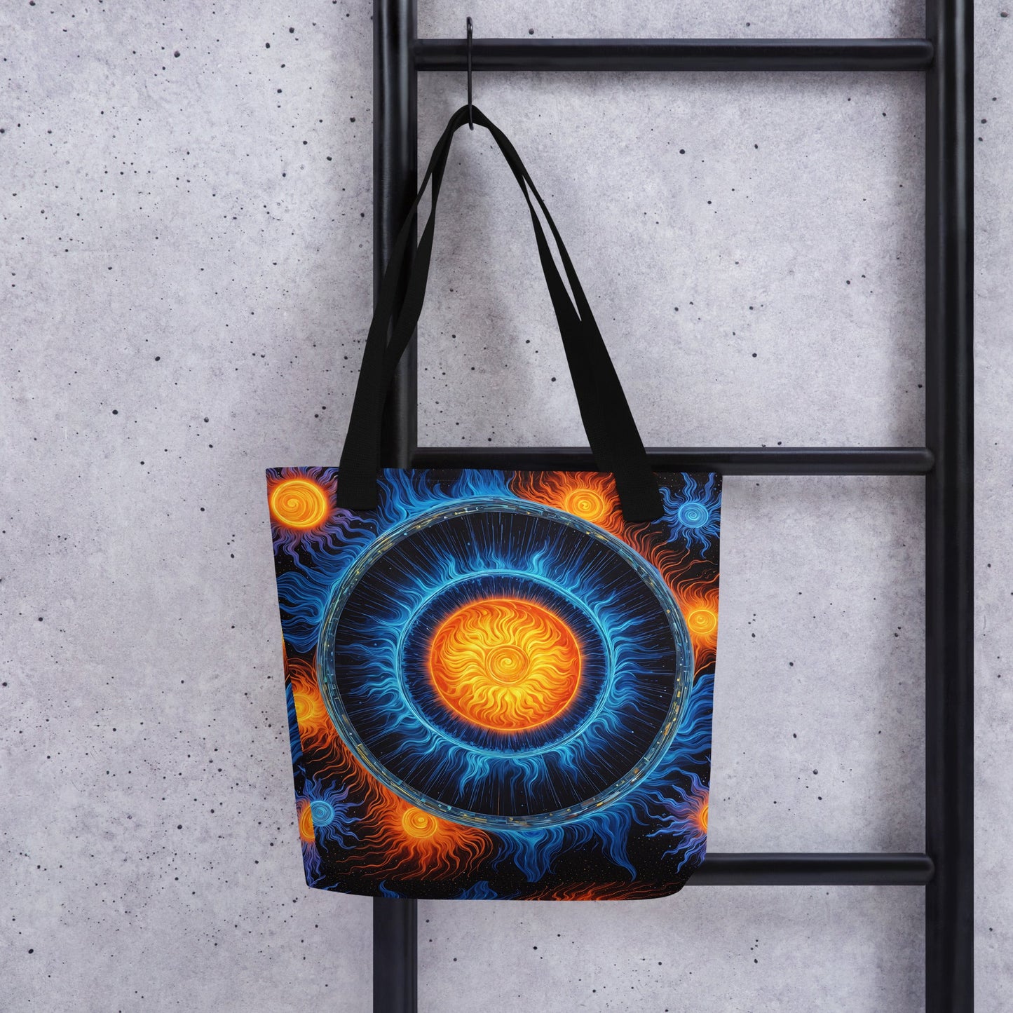 Blue And Orange Suns Tote Bag - Tote Bags - Discovery Co.