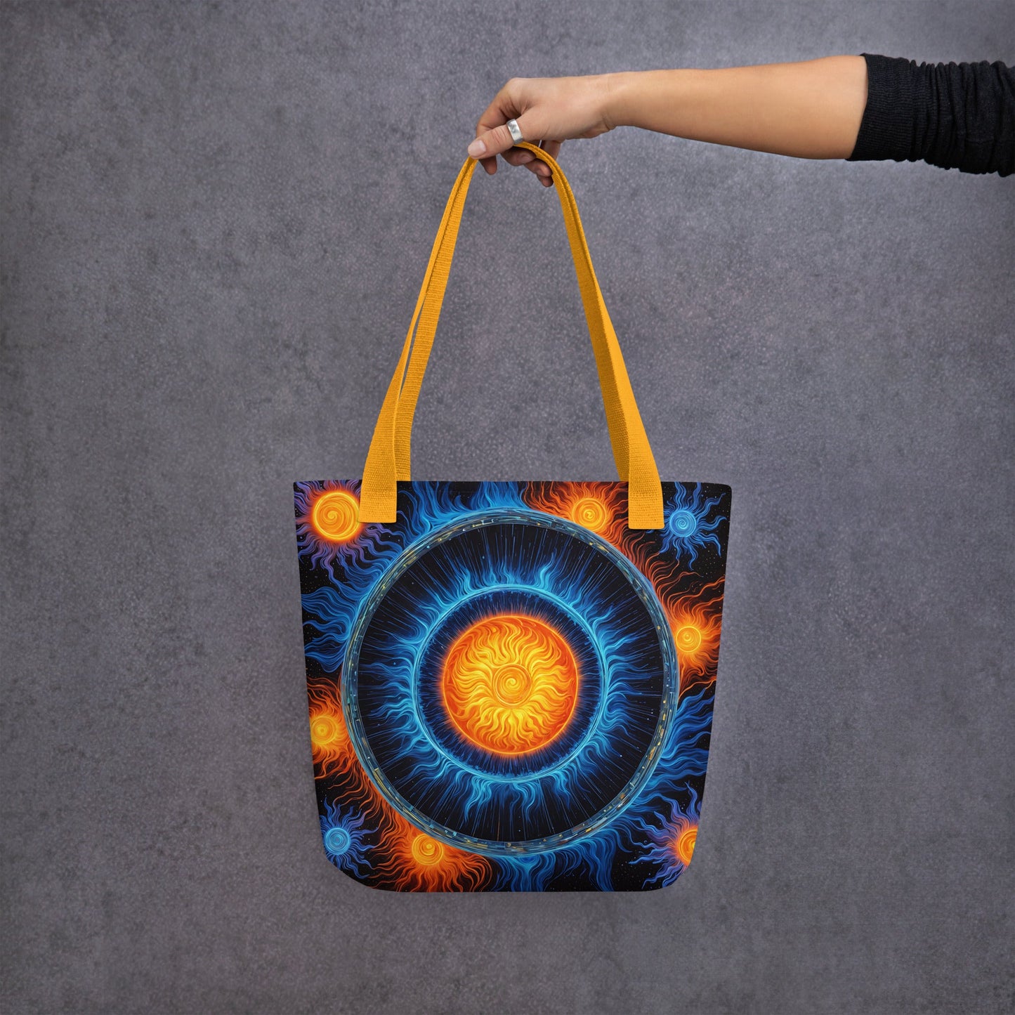 Blue And Orange Suns Tote Bag - Tote Bags - Discovery Co.