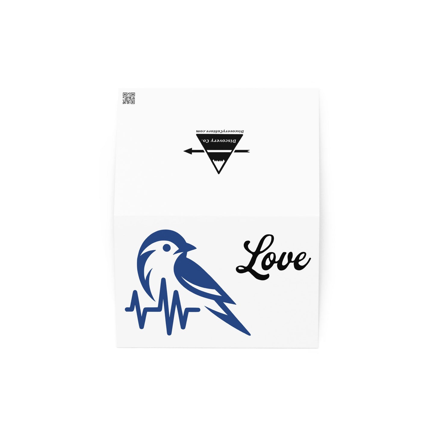 Blue Bird Heartbeat Greeting Card - Greeting Card - Discovery Co.