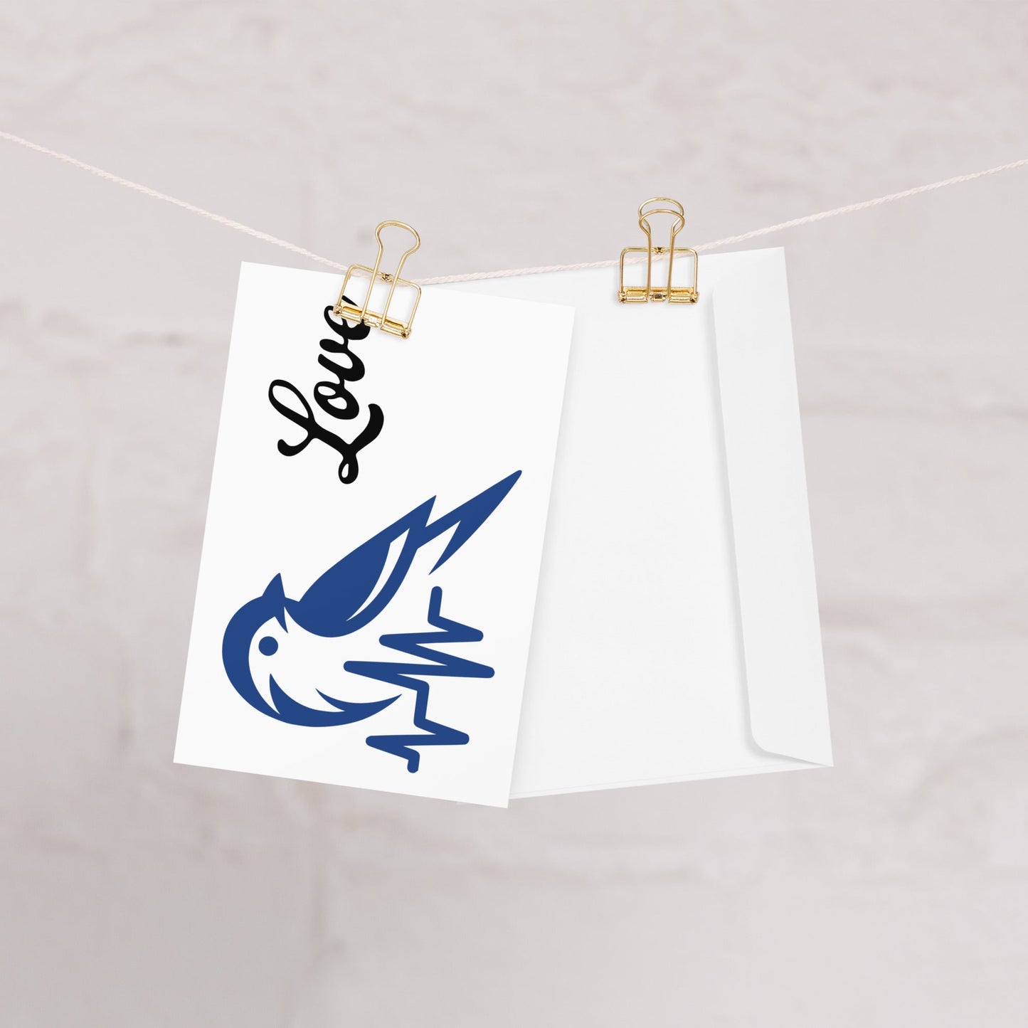 Blue Bird Heartbeat Greeting Card - Greeting Card - Discovery Co.