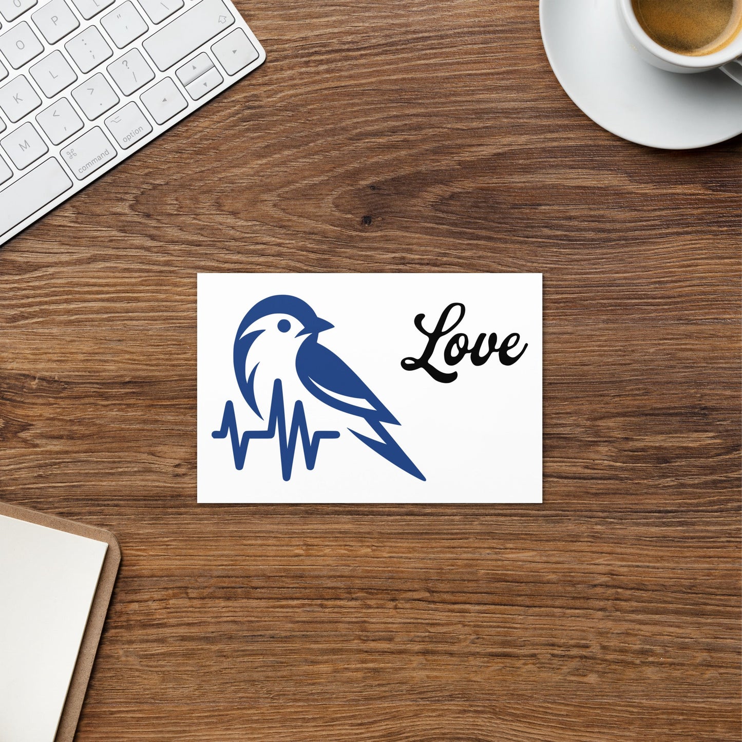Blue Bird Heartbeat Greeting Card - Greeting Card - Discovery Co.