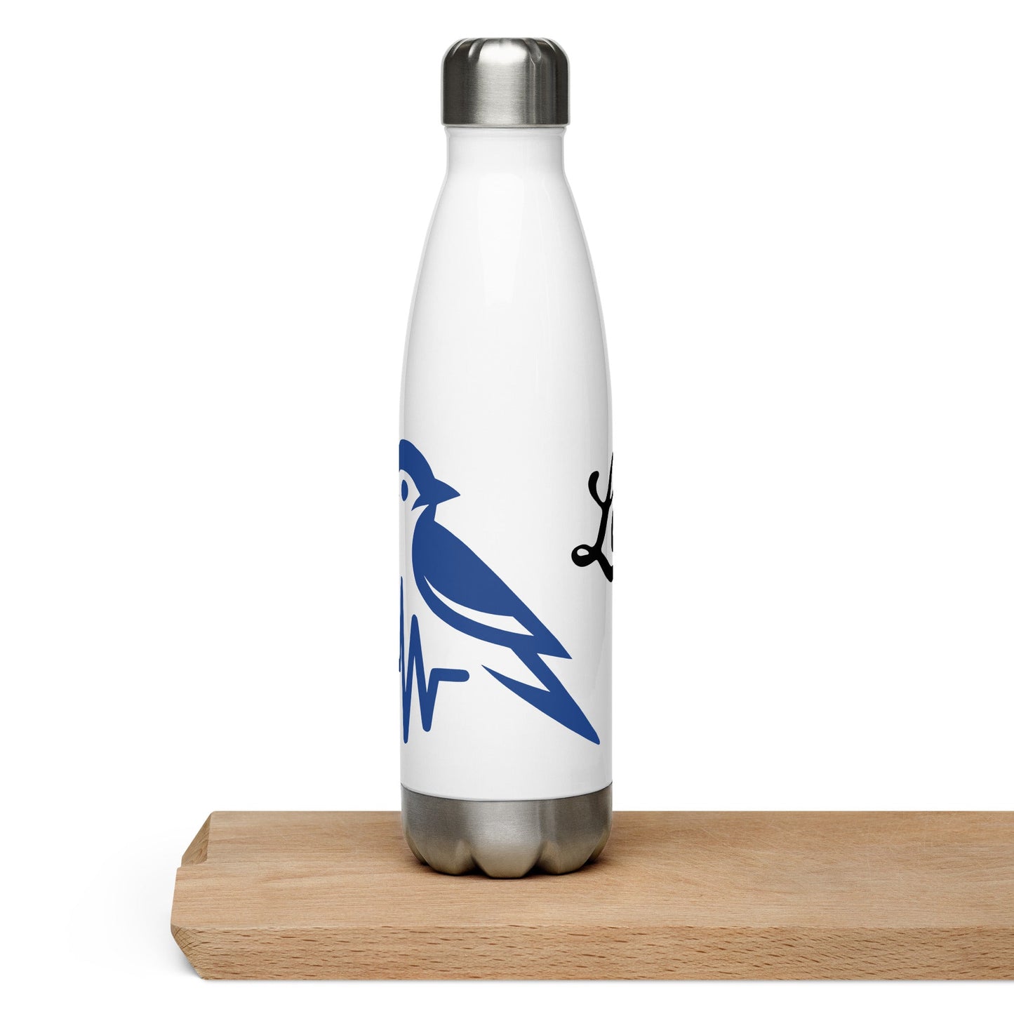 Blue Bird Heartbeat Stainless Steel Water Bottle - Stainless Steel Water Bottle - Discovery Co.