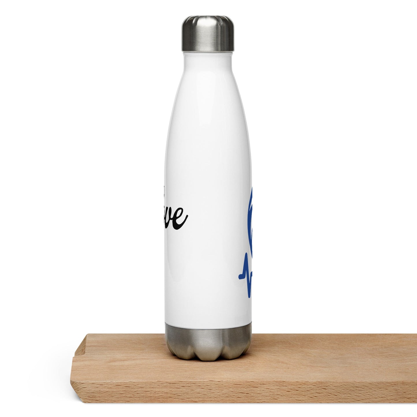 Blue Bird Heartbeat Stainless Steel Water Bottle - Stainless Steel Water Bottle - Discovery Co.