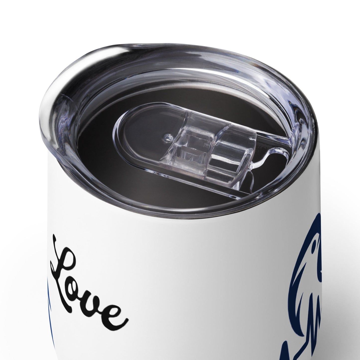 Blue Bird Heartbeat Stainless Steel Wine Tumbler - Steel Tumbler - Discovery Co.