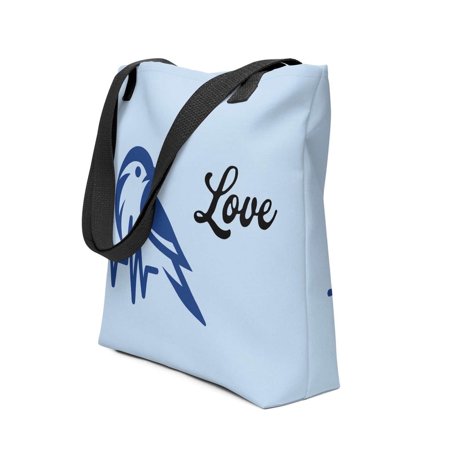 Blue Bird Heartbeat Tote Bag - Tote Bags - Discovery Co.