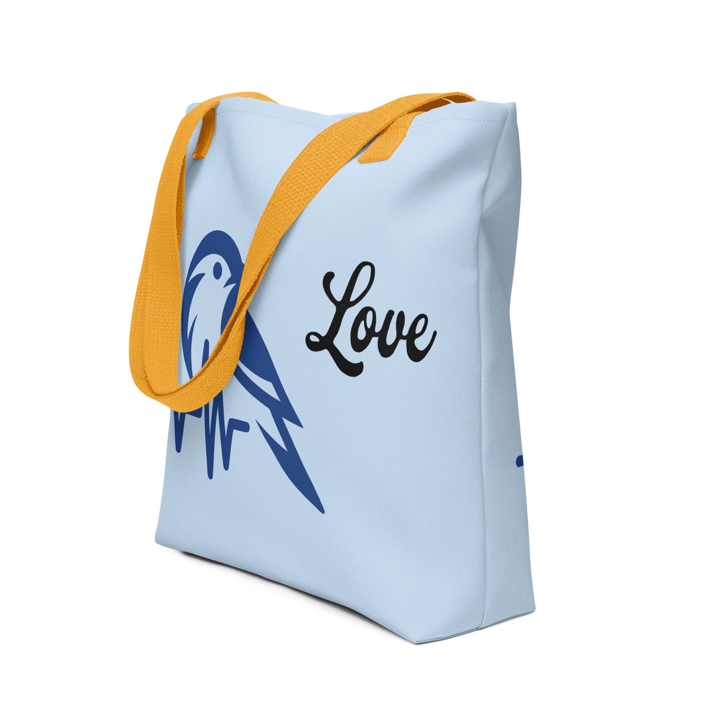 Blue Bird Heartbeat Tote Bag - Tote Bags - Discovery Co.