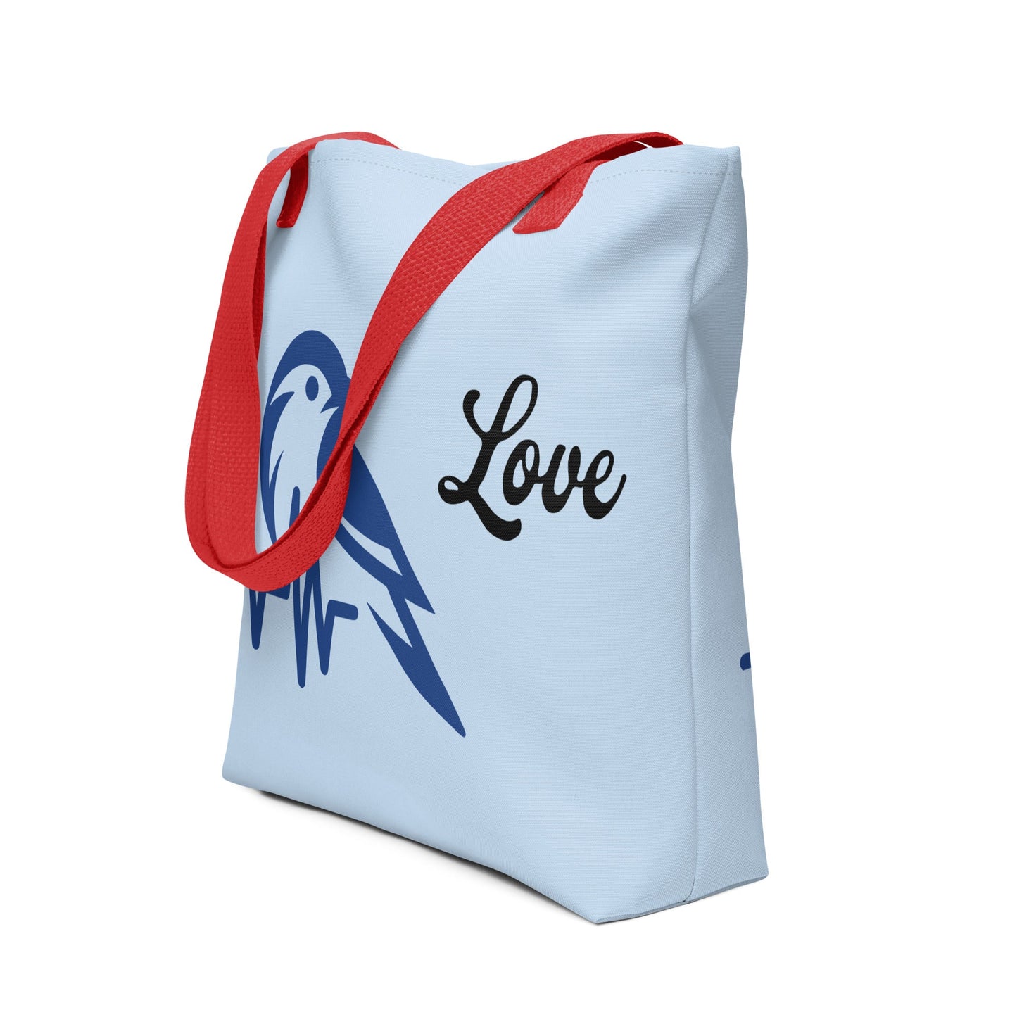 Blue Bird Heartbeat Tote Bag - Tote Bags - Discovery Co.