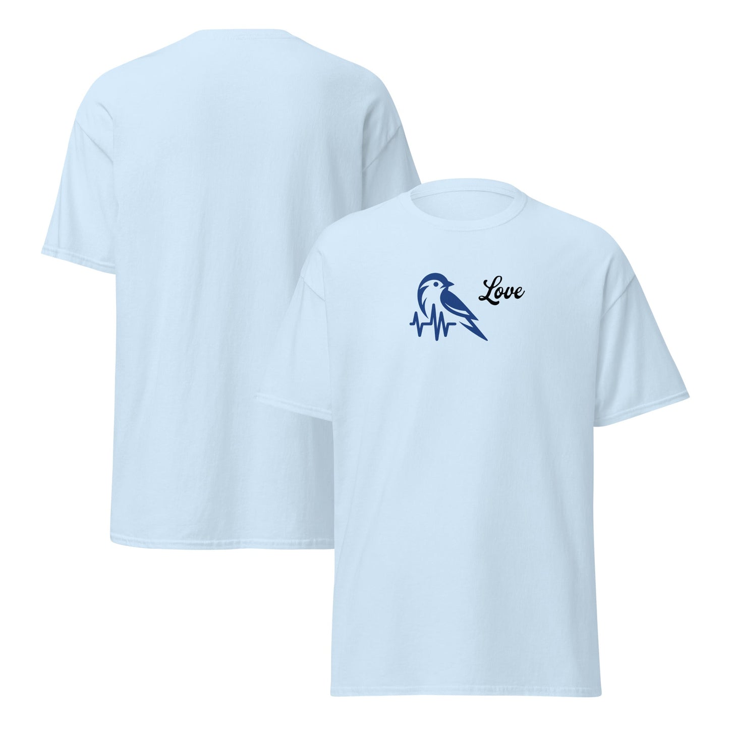 Blue Bird Heartbeat Women's (Unisex) Classic Tee - Women's Shirts - Discovery Co.
