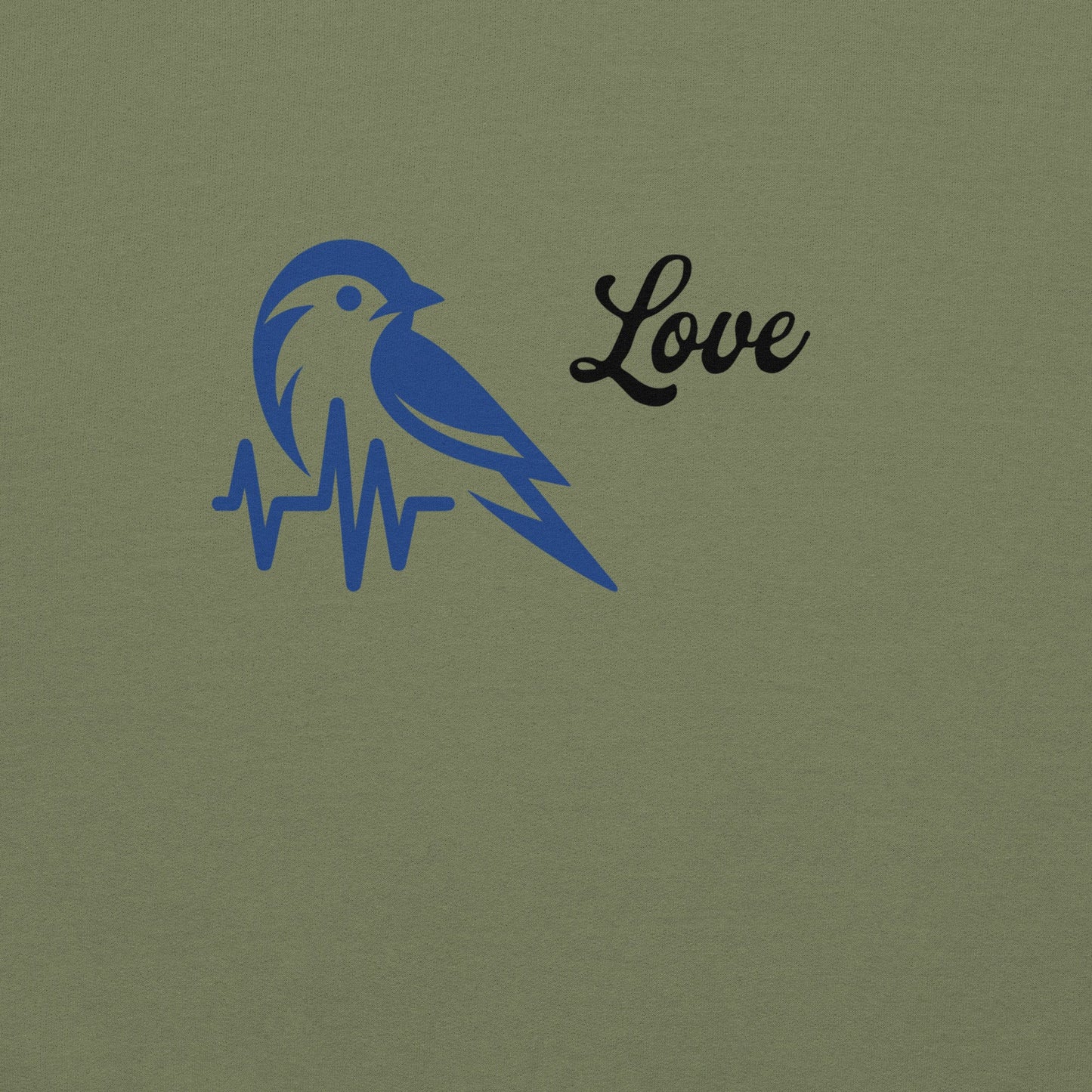Blue Bird Heartbeat Women's (Unisex) Hoodie - Hoodies - Discovery Co.