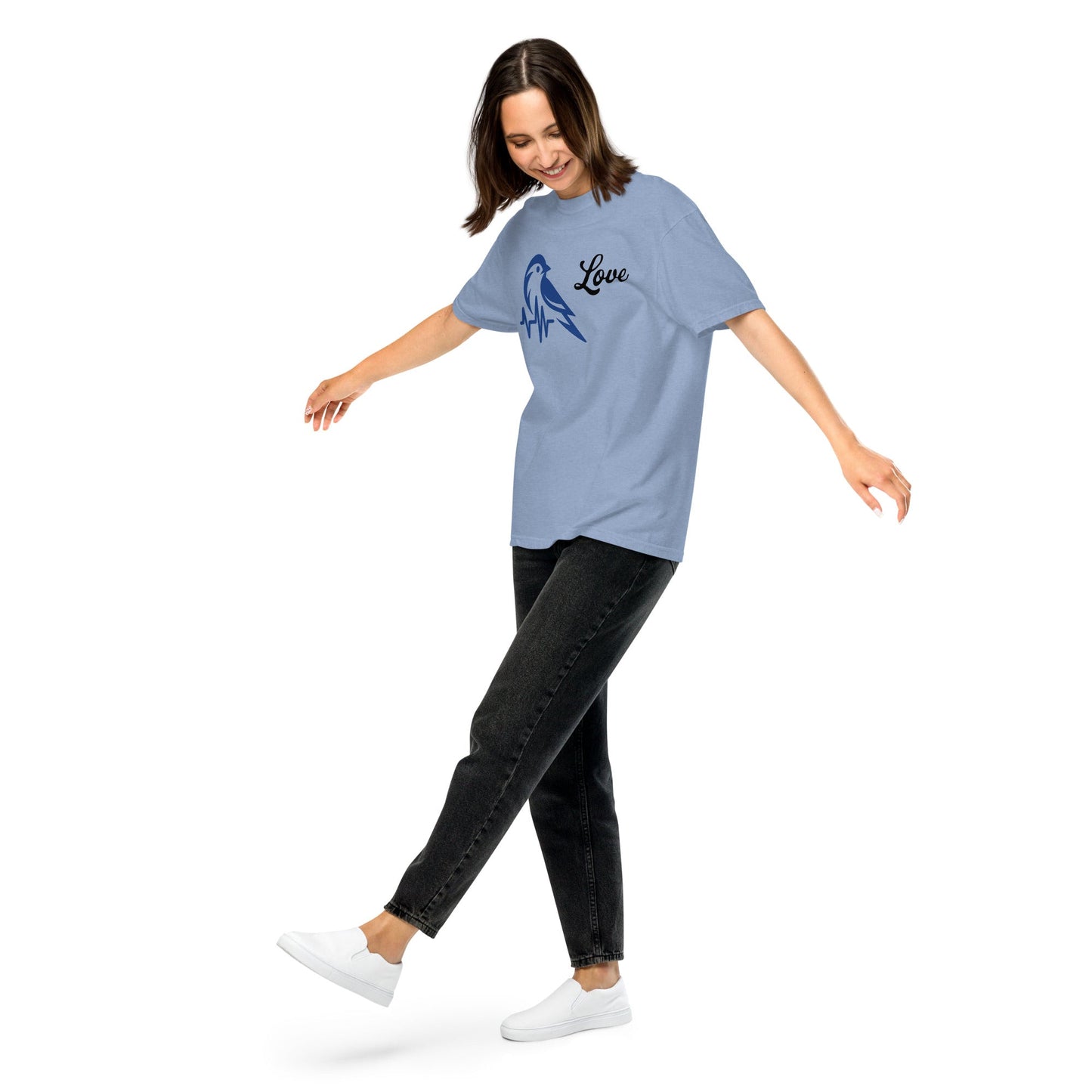 Blue Bird Heartbeat Women's (Unisex) Premium Tee - Women's Shirts - Discovery Co.
