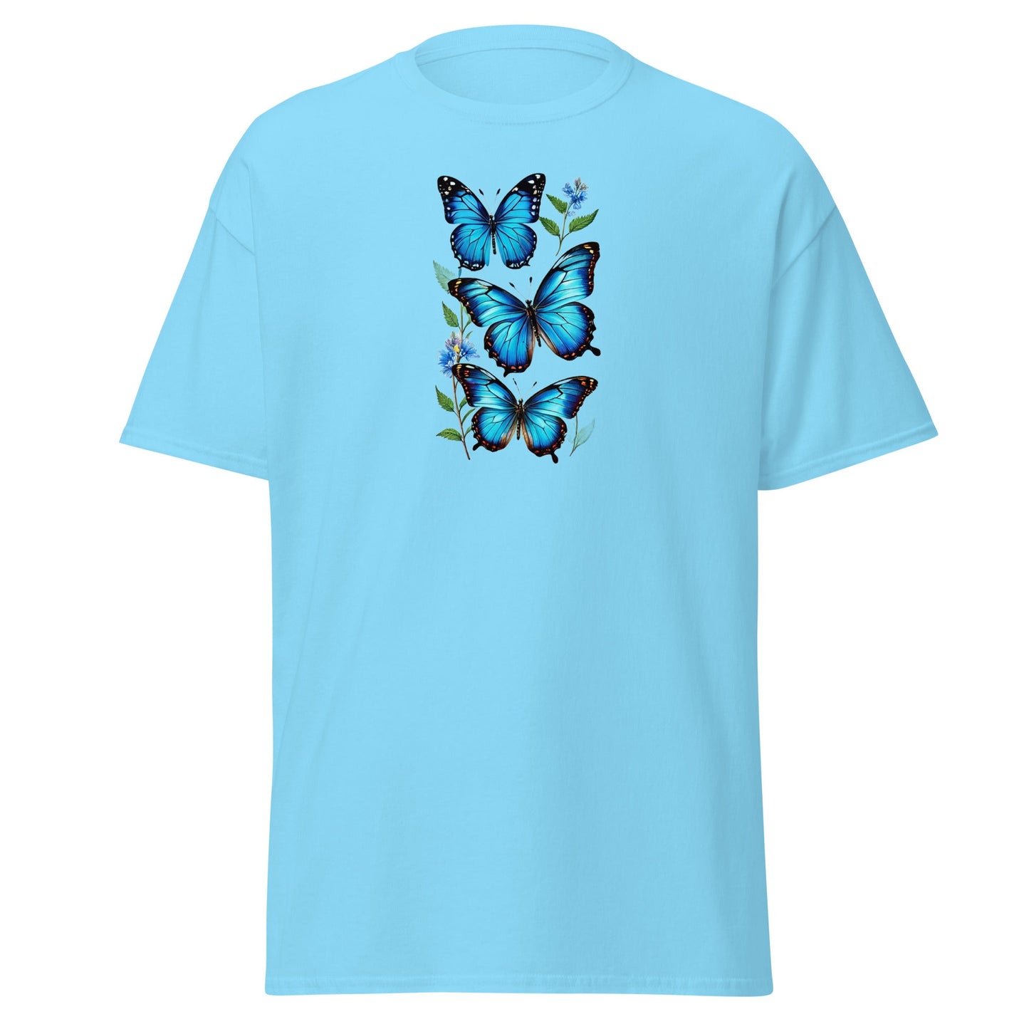 Blue Butterflies Women's (Unisex) Classic Tee - Women's Shirts - Discovery Co.