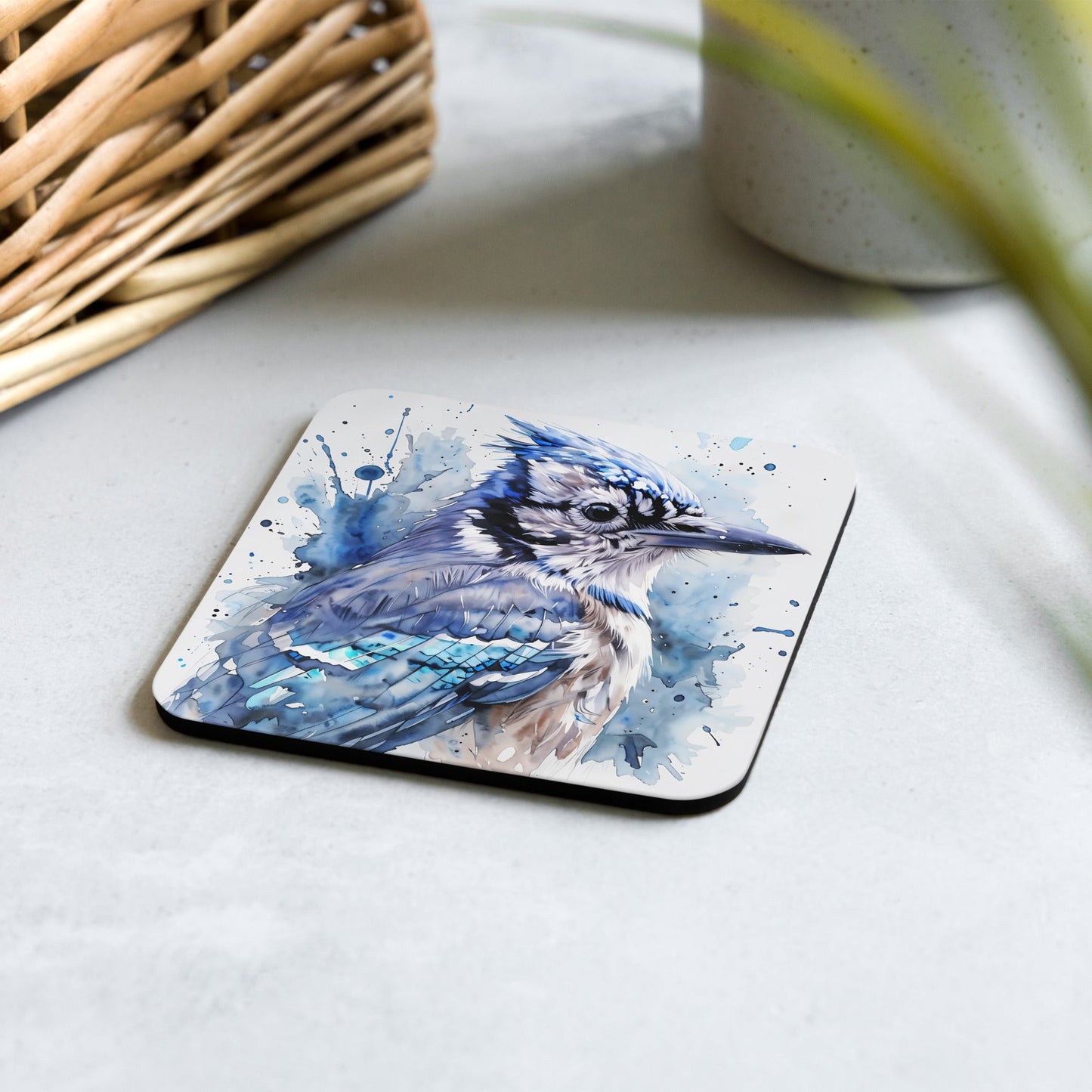 Blue jay Cork - Back Coaster - Coasters - Discovery Co.