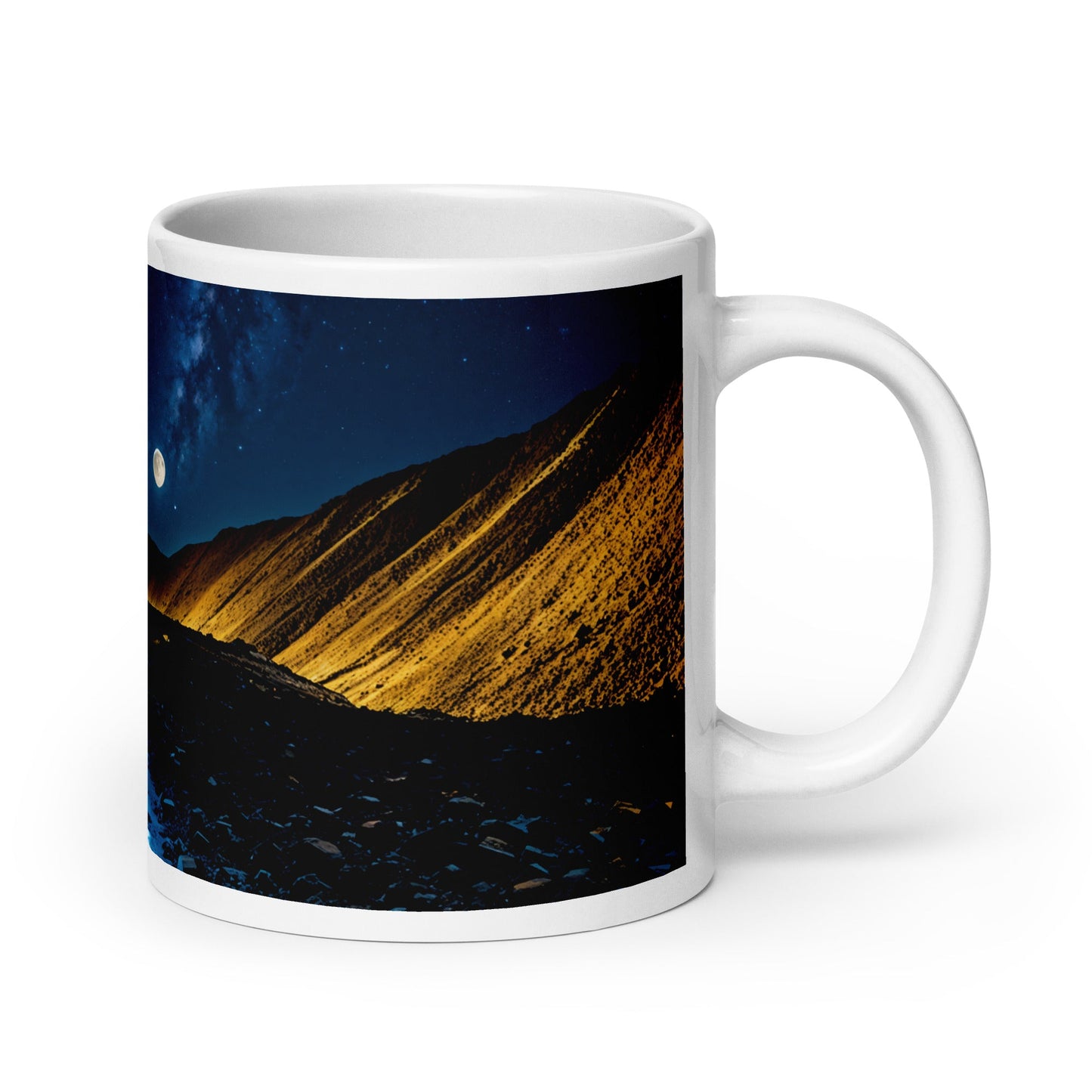 Blue Path White Glossy Mug (11 oz, 15 oz, 20 oz) - Mugs - Discovery Co.
