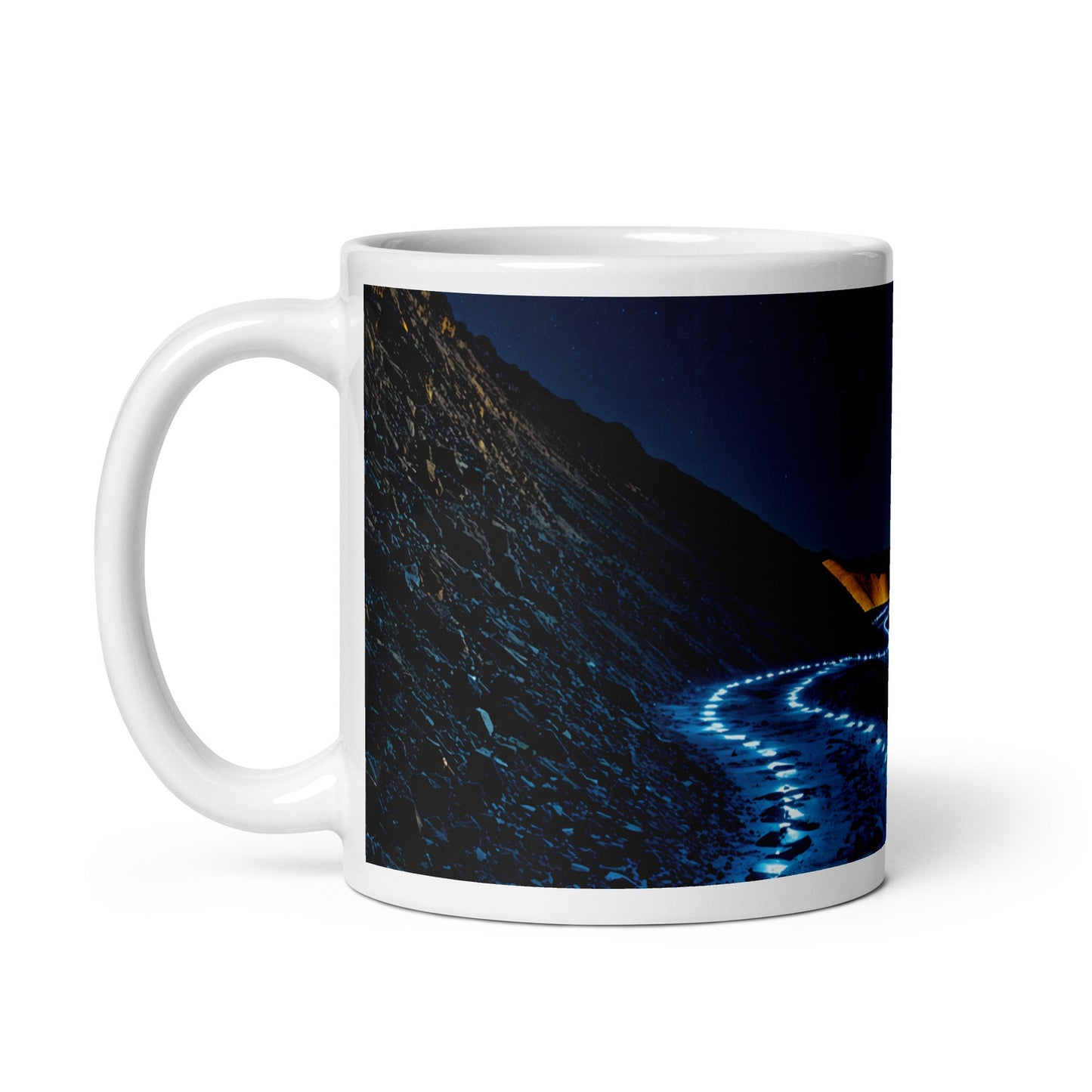 Blue Path White Glossy Mug (11 oz, 15 oz, 20 oz) - Mugs - Discovery Co.