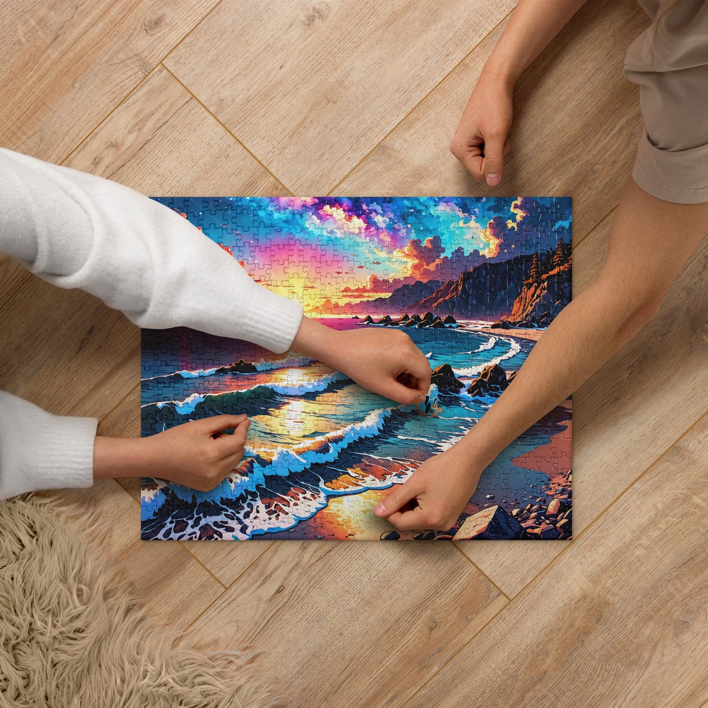 Bright Rocky Shore Jigsaw Puzzle - Puzzle - Discovery Co.