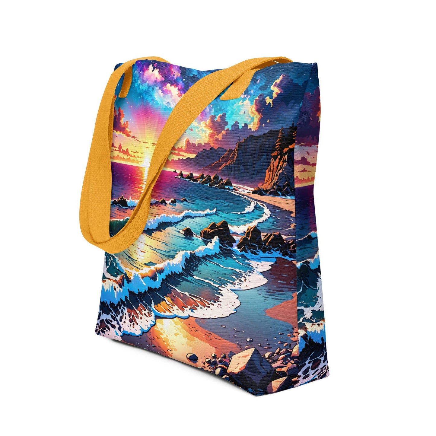 Bright Rocky Shore Tote Bag - Tote Bags - Discovery Co.