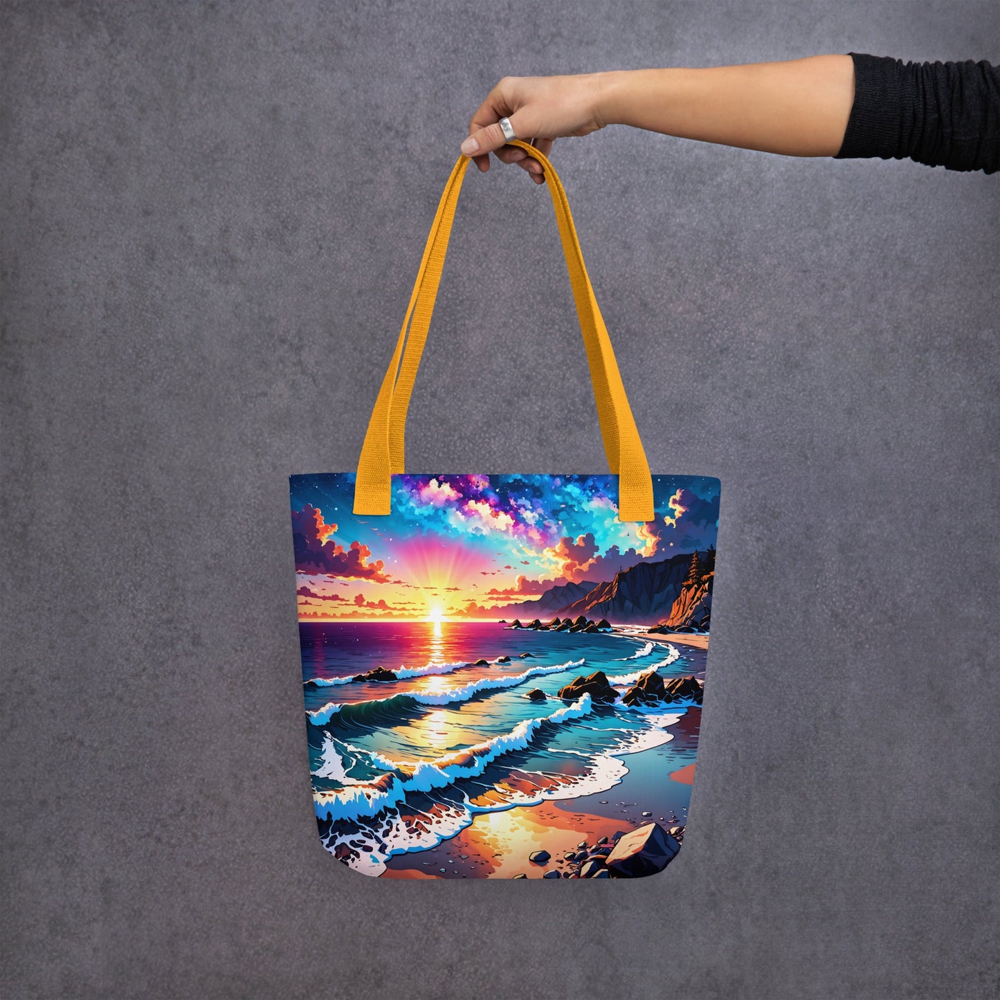 Bright Rocky Shore Tote Bag - Tote Bags - Discovery Co.
