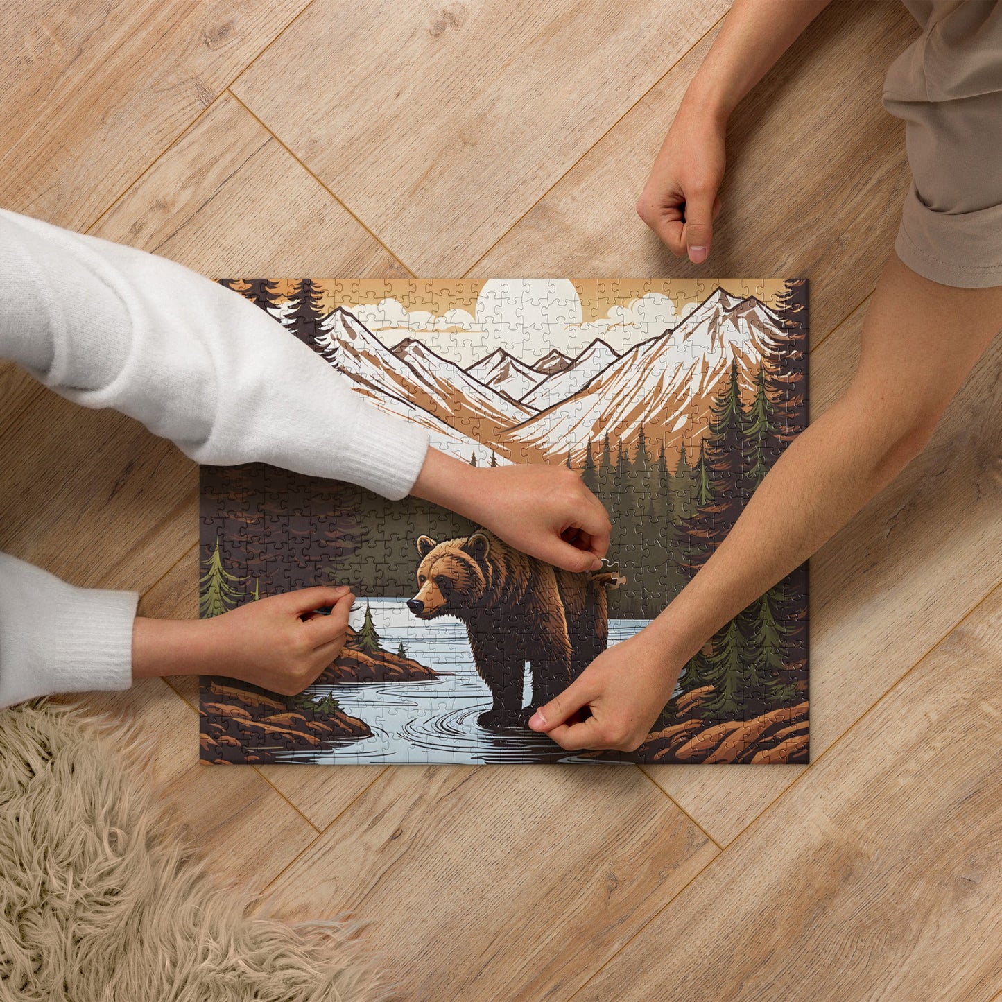 Brown Bear In The River Jigsaw Puzzle - Puzzle - Discovery Co.