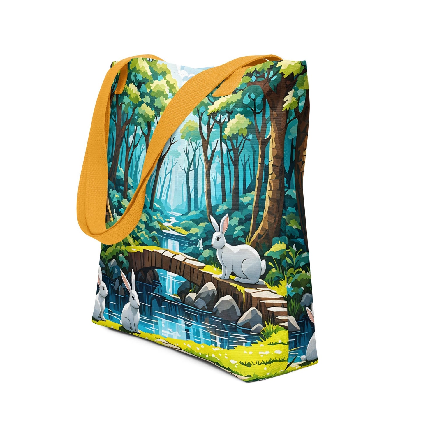 Bunnies In The Forest Tote Bag - Tote Bags - Discovery Co.