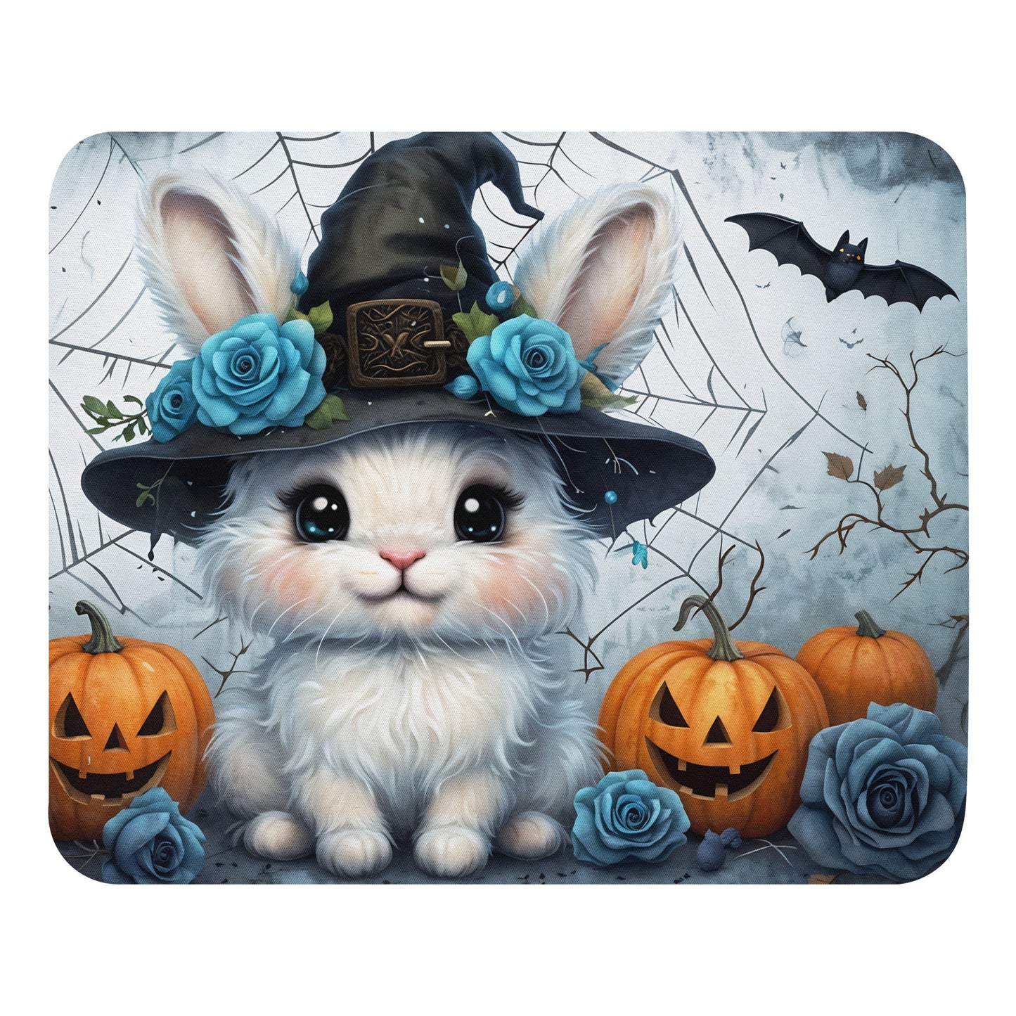 Bunny and Pumpkins Mouse Pad - Mouse Pads - Discovery Co.