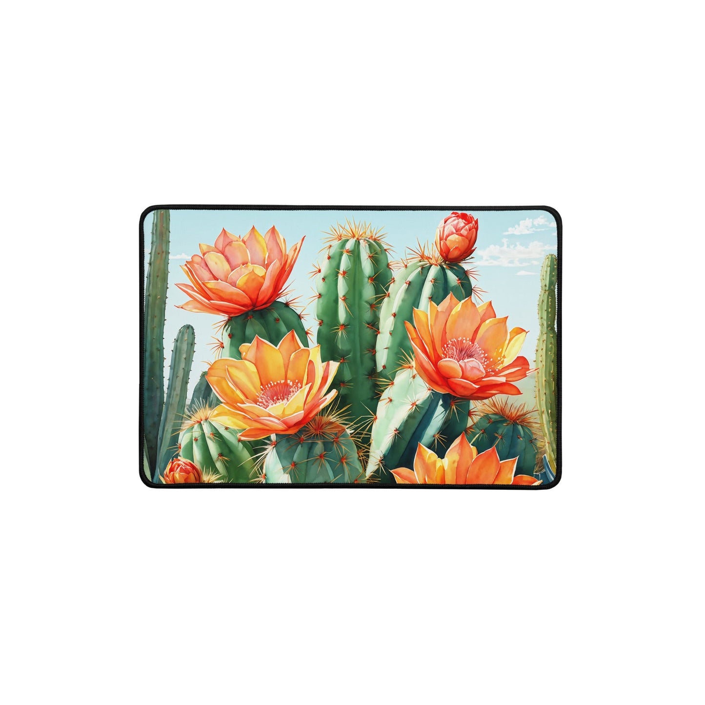 Cactus Bloom Desk Mat - Mouse Pads - Discovery Co.