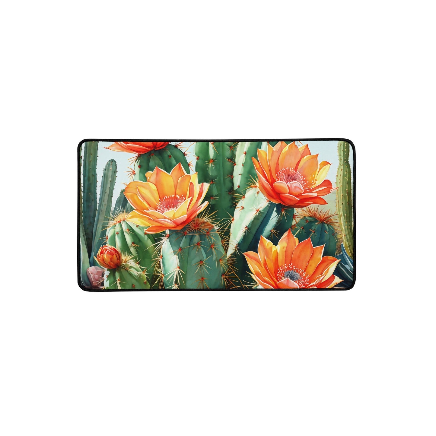 Cactus Bloom Desk Mat - Mouse Pads - Discovery Co.