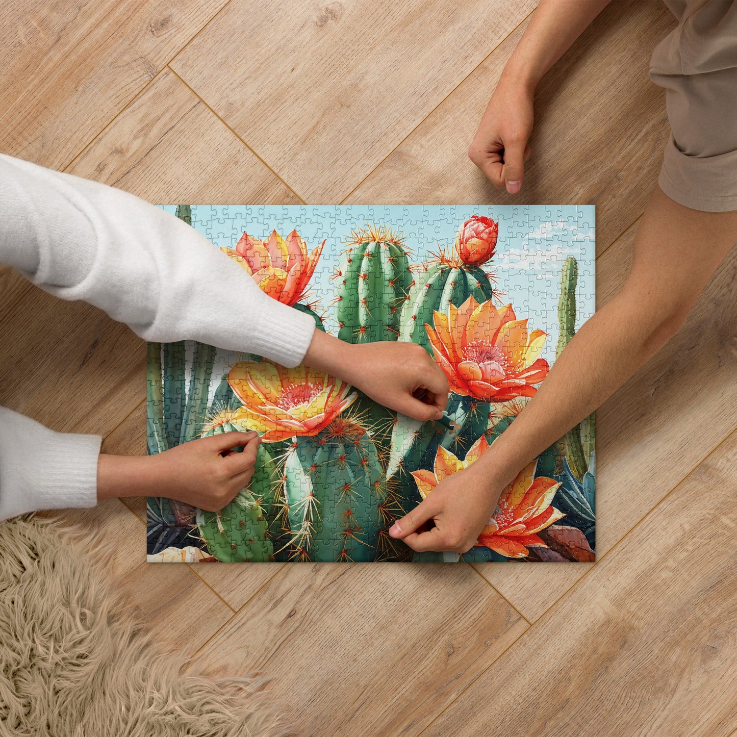 Cactus Bloom Jigsaw Puzzle - Puzzle - Discovery Co.