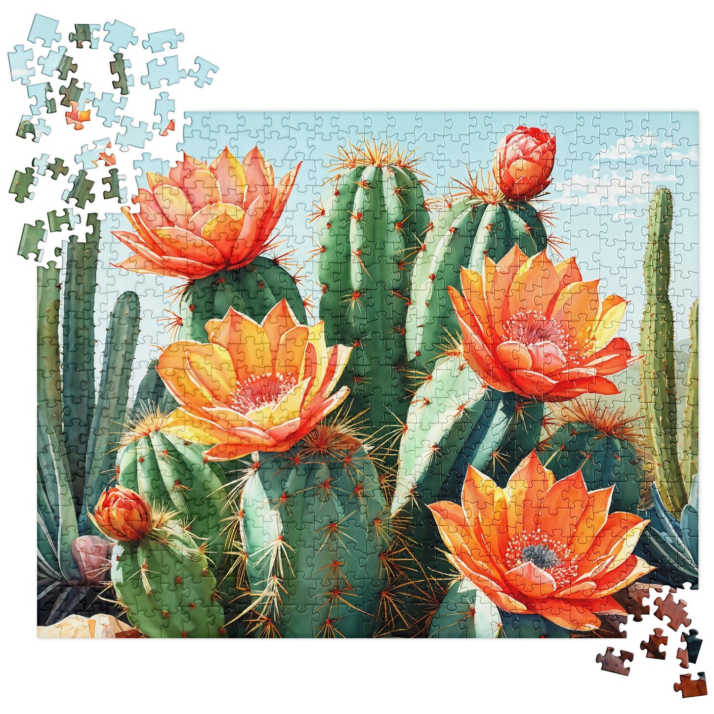 Cactus Bloom Jigsaw Puzzle - Puzzle - Discovery Co.