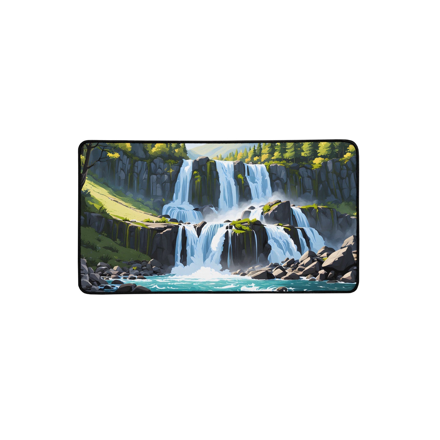 Cascading Waterfalls Desk Mat - Mouse Pads - Discovery Co.