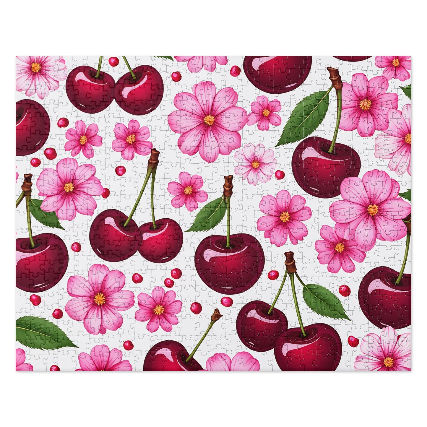 Cherries And Flowers Jigsaw Puzzle - Puzzle - Discovery Co.