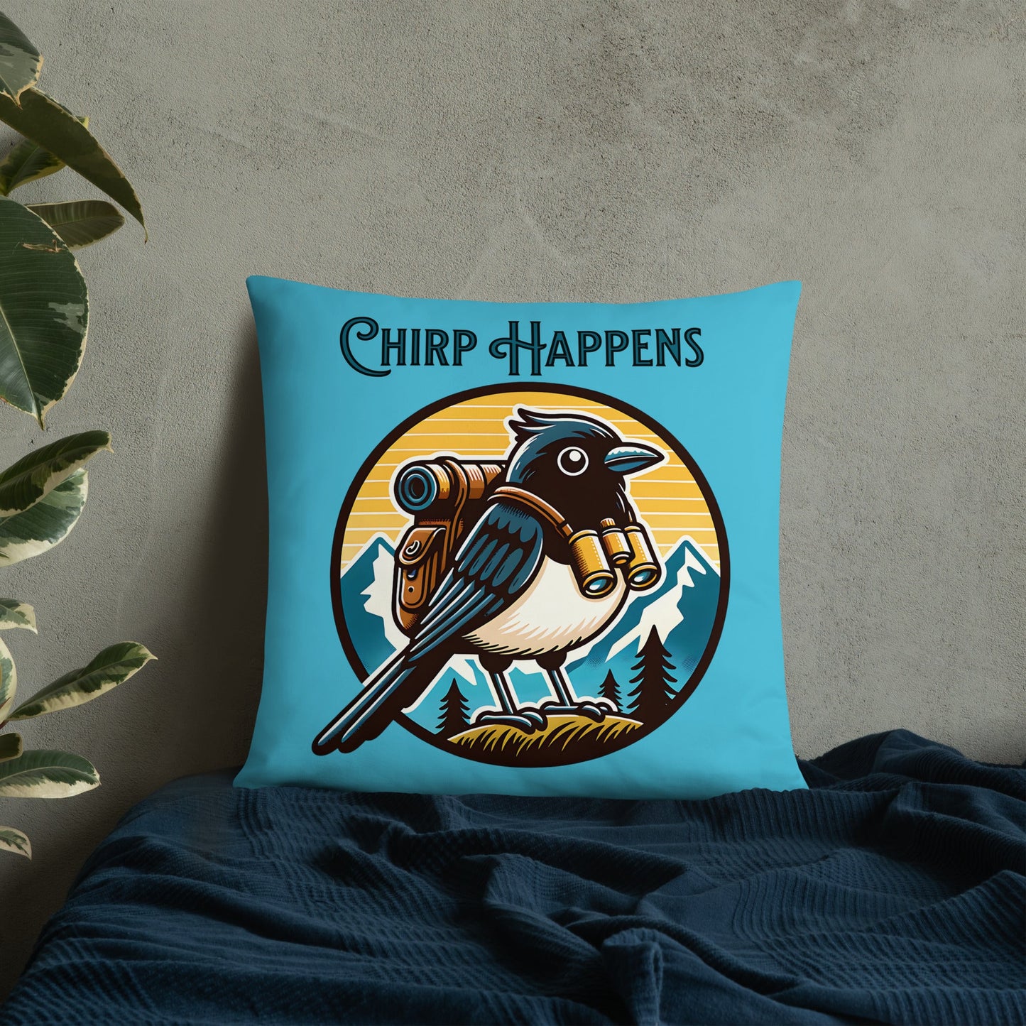 Chirp Happens Basic Pillow - Pillows - Discovery Co.