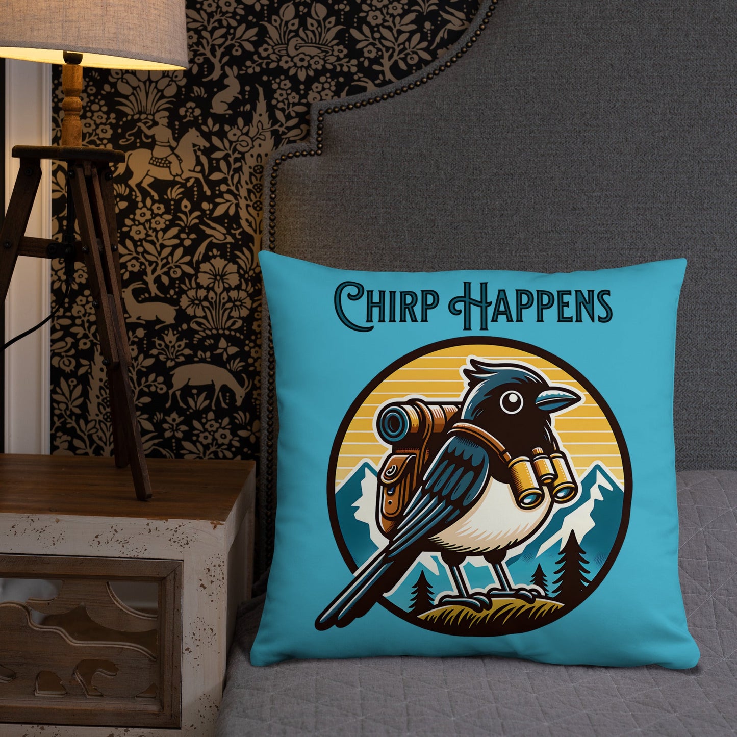 Chirp Happens Basic Pillow - Pillows - Discovery Co.