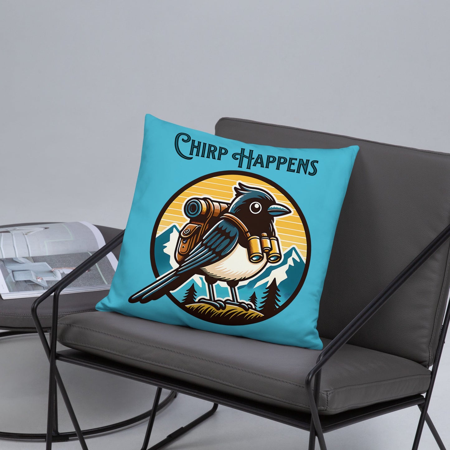 Chirp Happens Basic Pillow - Pillows - Discovery Co.