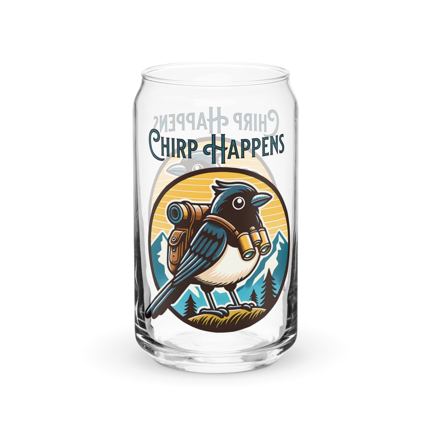 Chirp Happens Can - Shaped Glass - Can - Shaped Glass - Discovery Co.