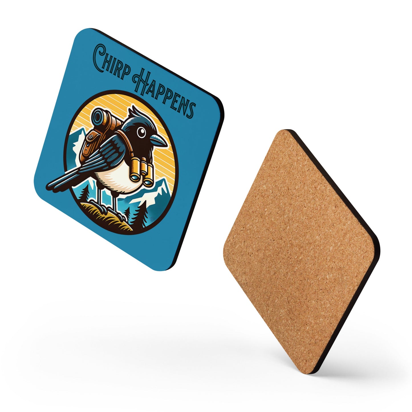 Chirp Happens Cork - Back Coaster - Coasters - Discovery Co.
