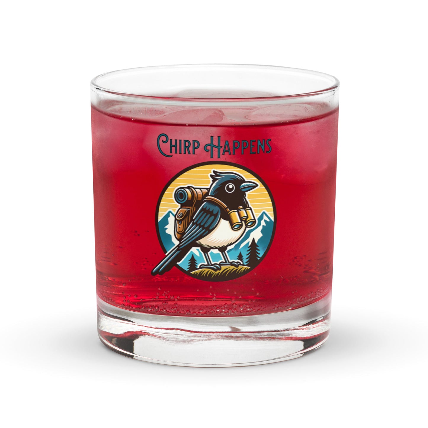 Chirp Happens Rocks Glass - Rocks Glass - Discovery Co.