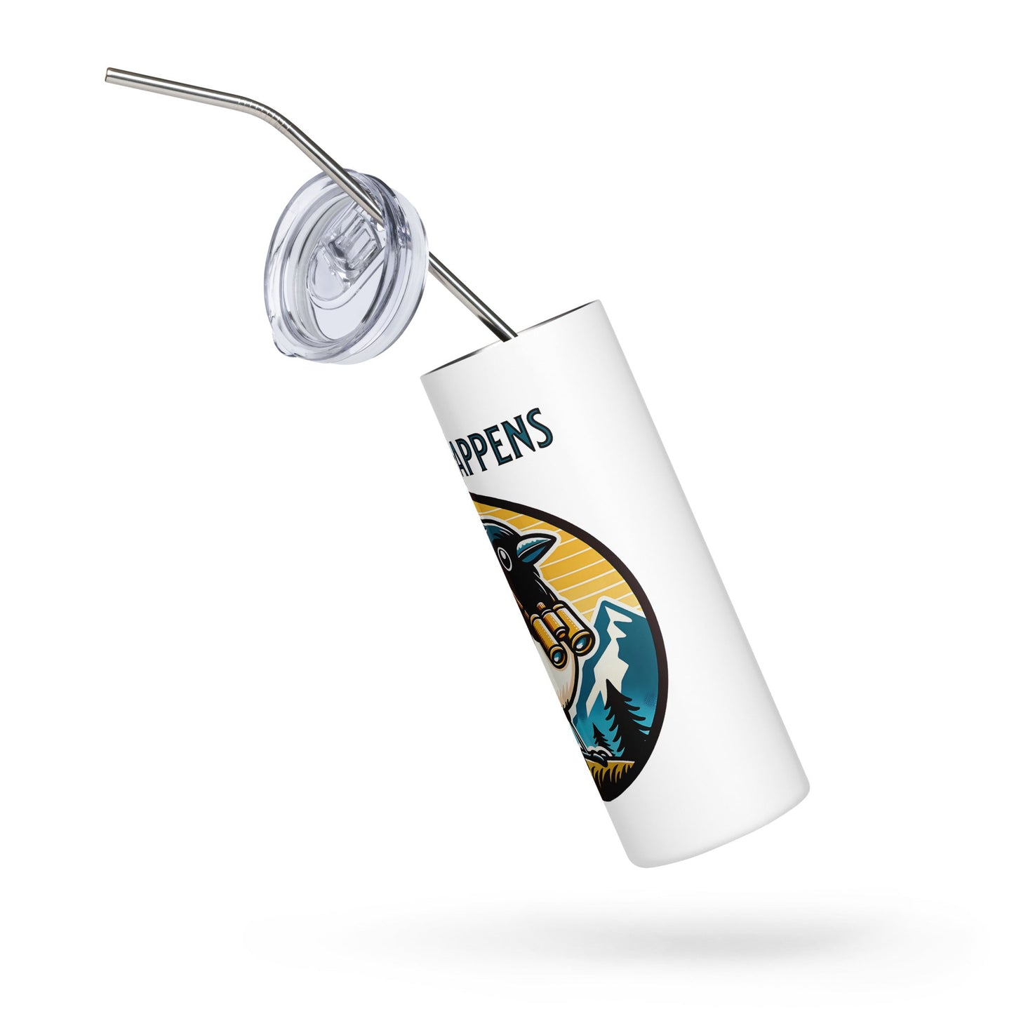 Chirp Happens Stainless Steel Tumbler - Steel Tumbler - Discovery Co.