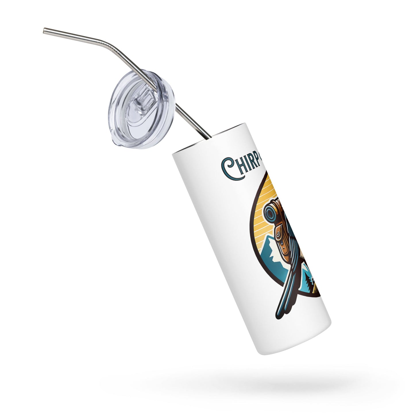 Chirp Happens Stainless Steel Tumbler - Steel Tumbler - Discovery Co.