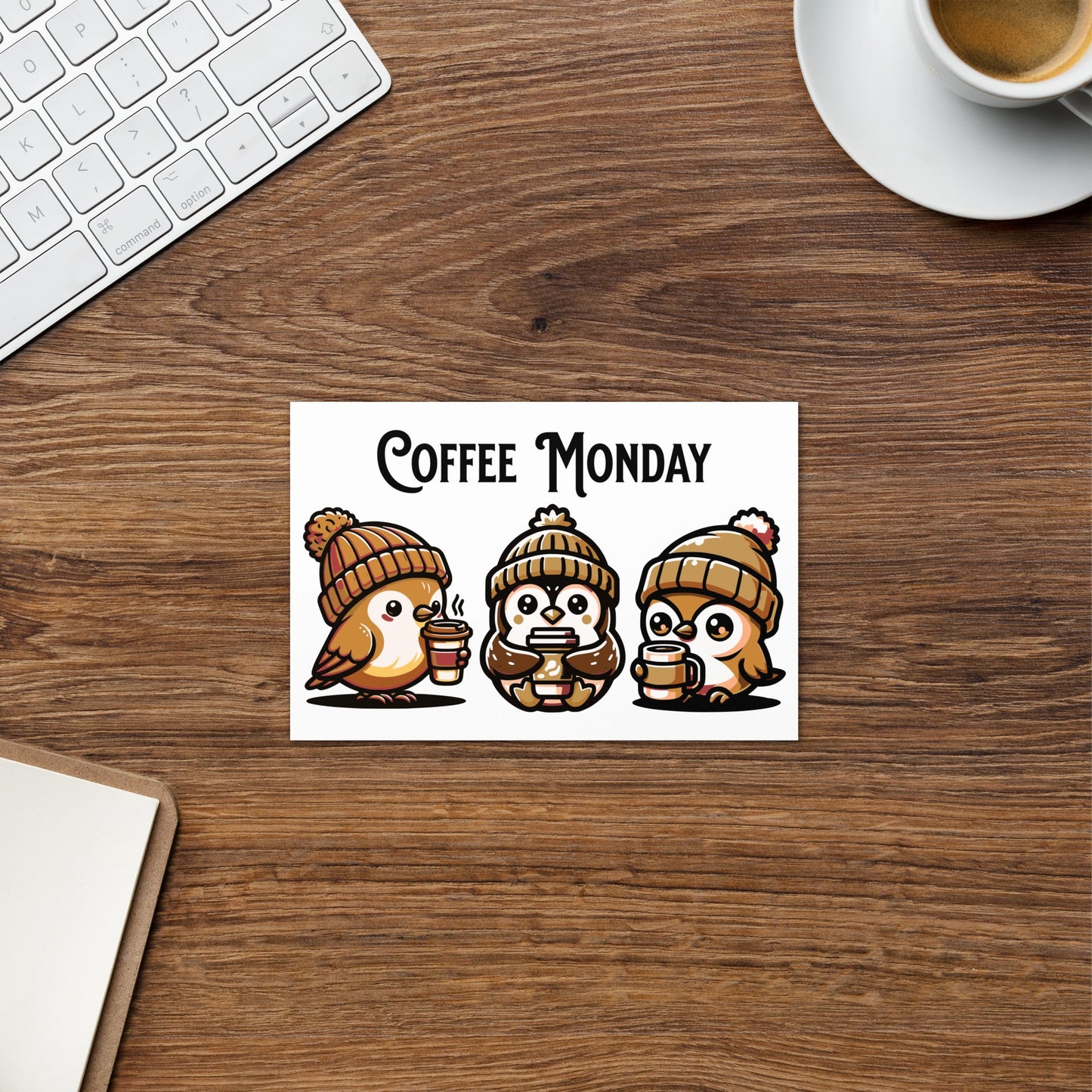 Coffee Monday (Brown) Greeting Card - Greeting Card - Discovery Co.