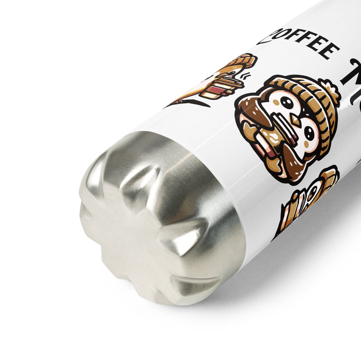 Coffee Monday (Brown) Stainless Steel Water Bottle - Stainless Steel Water Bottle - Discovery Co.